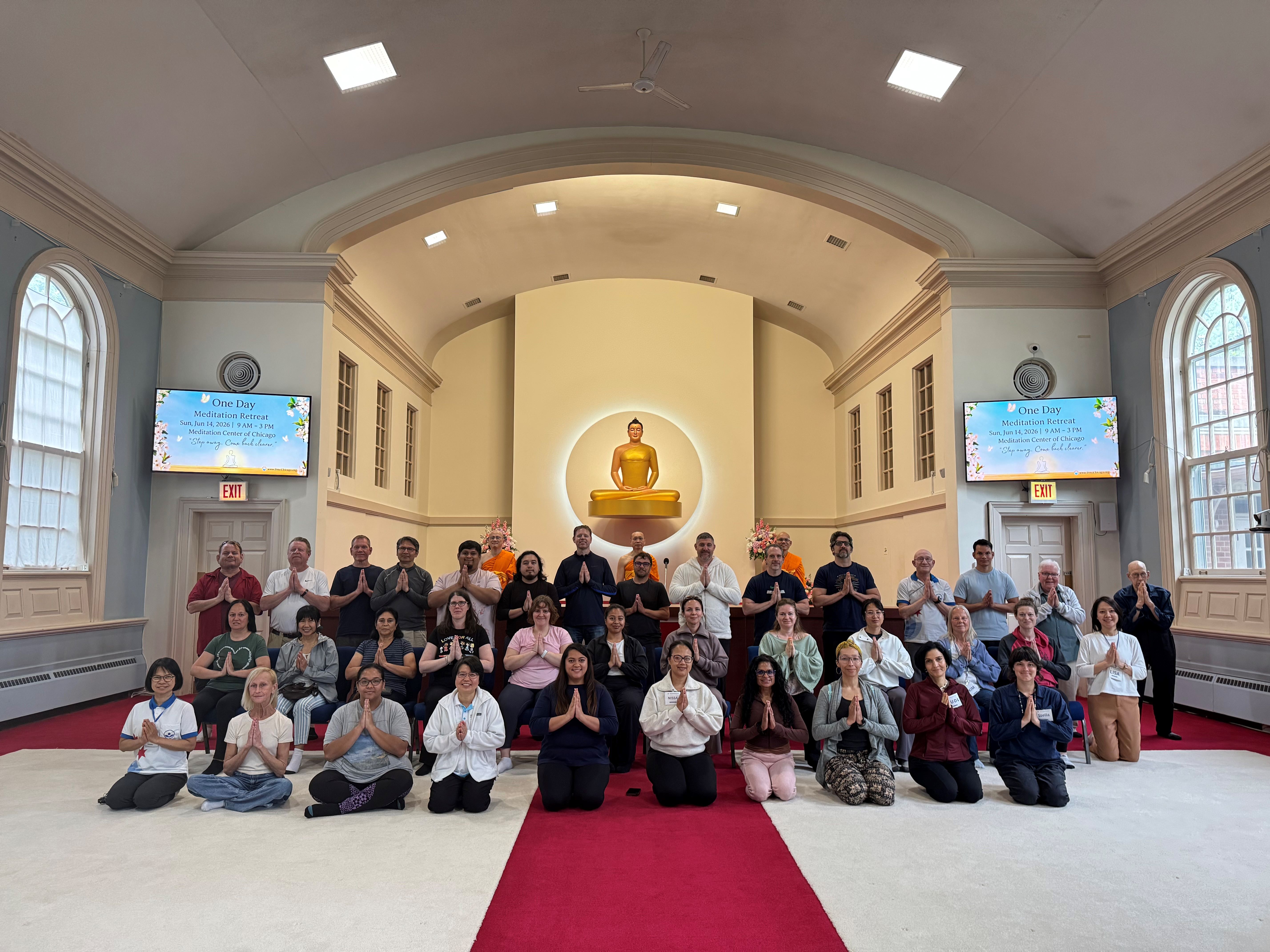 วัดพระธรรมกายชิคาโก จัดกิจกรรม One Day Meditation Retreat