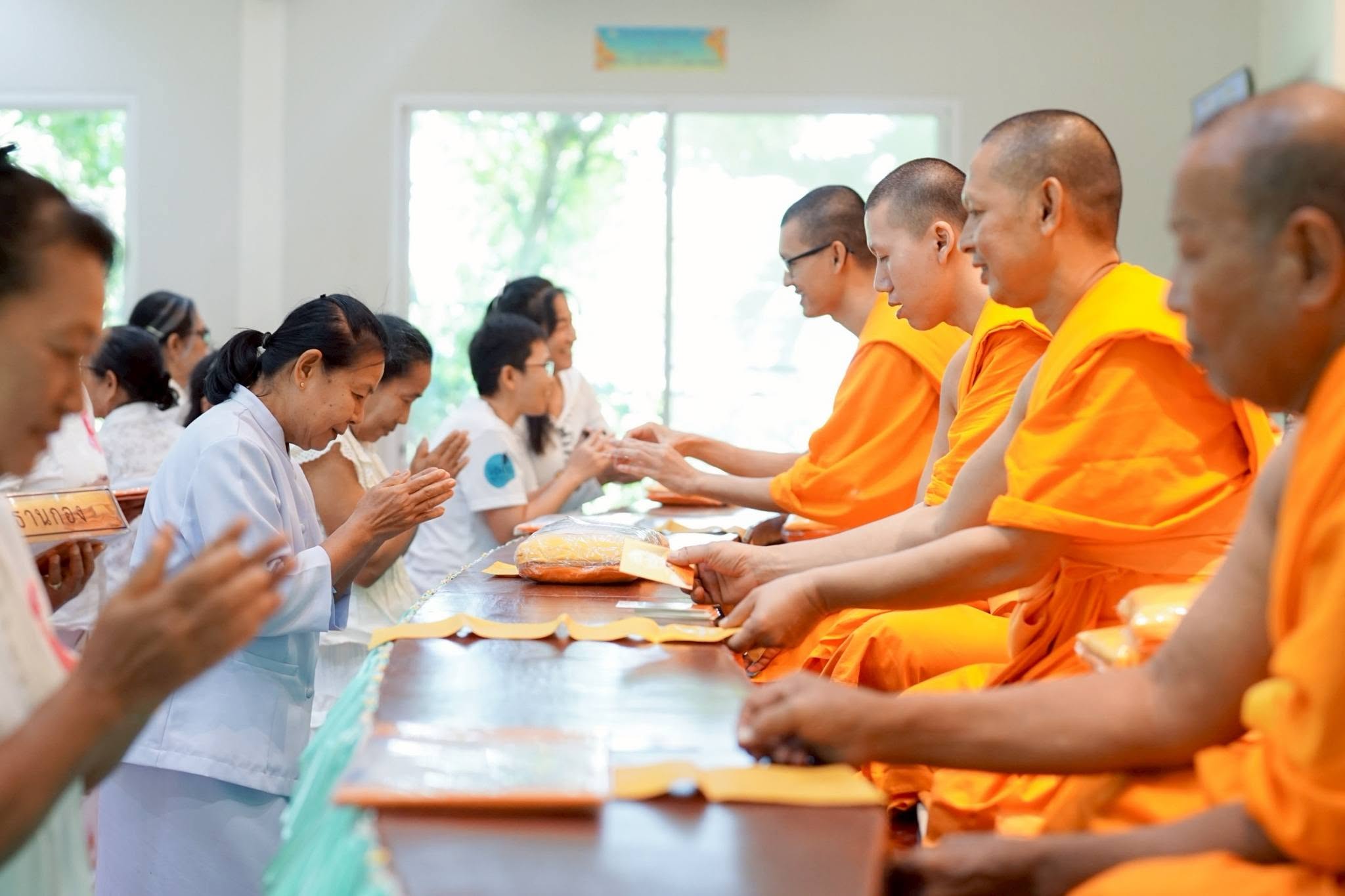 ธุดงคสถานบ้านหมี่ จัดพิธีทอดผ้าป่าสามัคคี