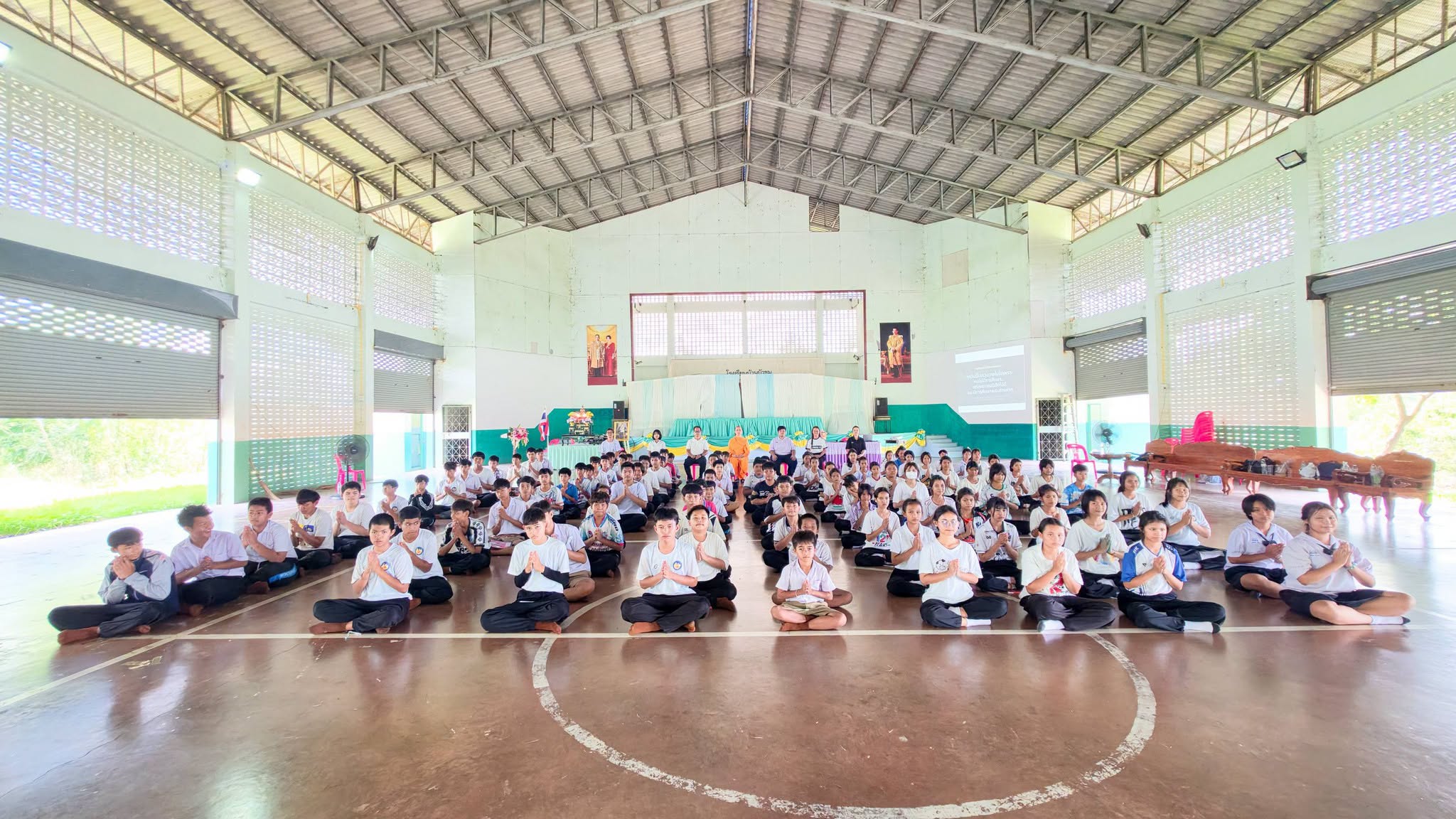 ธุดงคสถานชัยบาดาลร่วมกับ โรงเรียนบ้านบัวชุม จัดกิจกรรมค่ายส่งเสริมศีลธรรมในโรงเรียน
