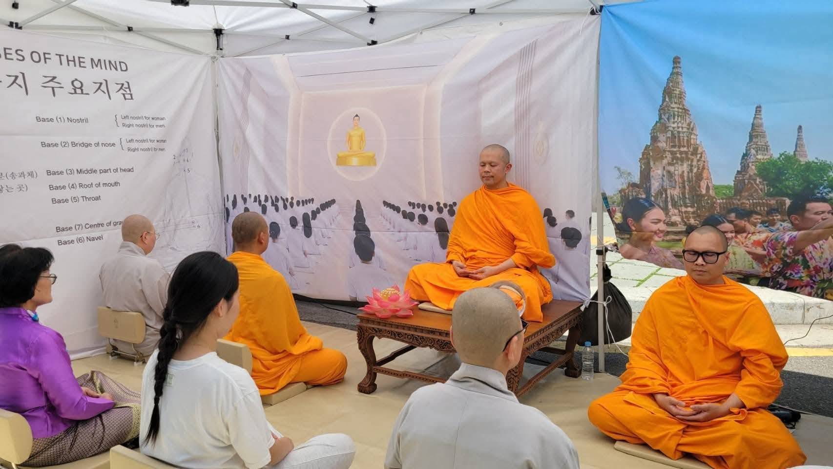 Meditation Training in Vesak Festival of South Korea