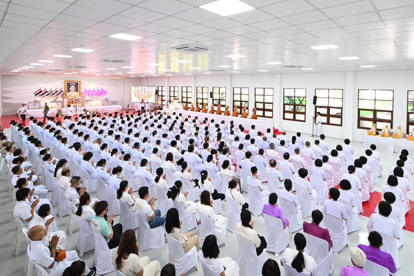 The Celebration of 48th Birthday Anniversary of Queen Suthida at Wat Phra Dhammakaya