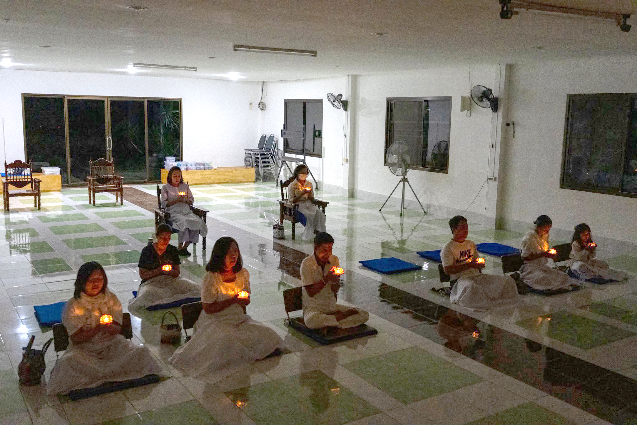 ศูนย์ปฏิบัติธรรมสุราษฎร์ธานี จัดกิจกรรมเนื่องในวันพระ