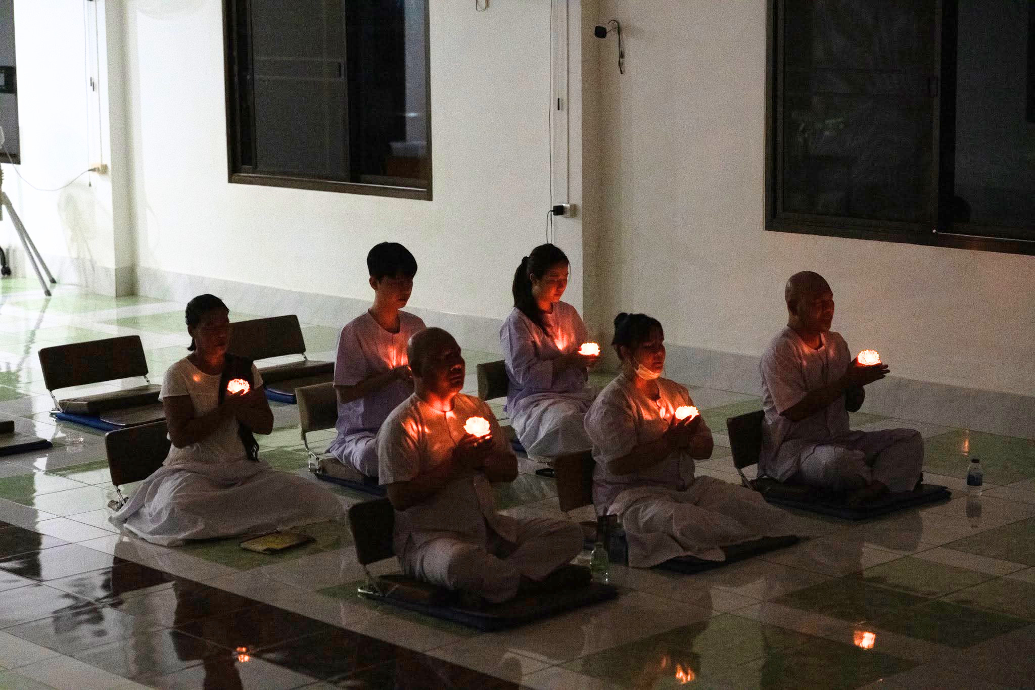 ศูนย์ปฏิบัติธรรมสุราษฎร์ธานี จัดกิจกรรมงานบุญเนื่องในวันพระ