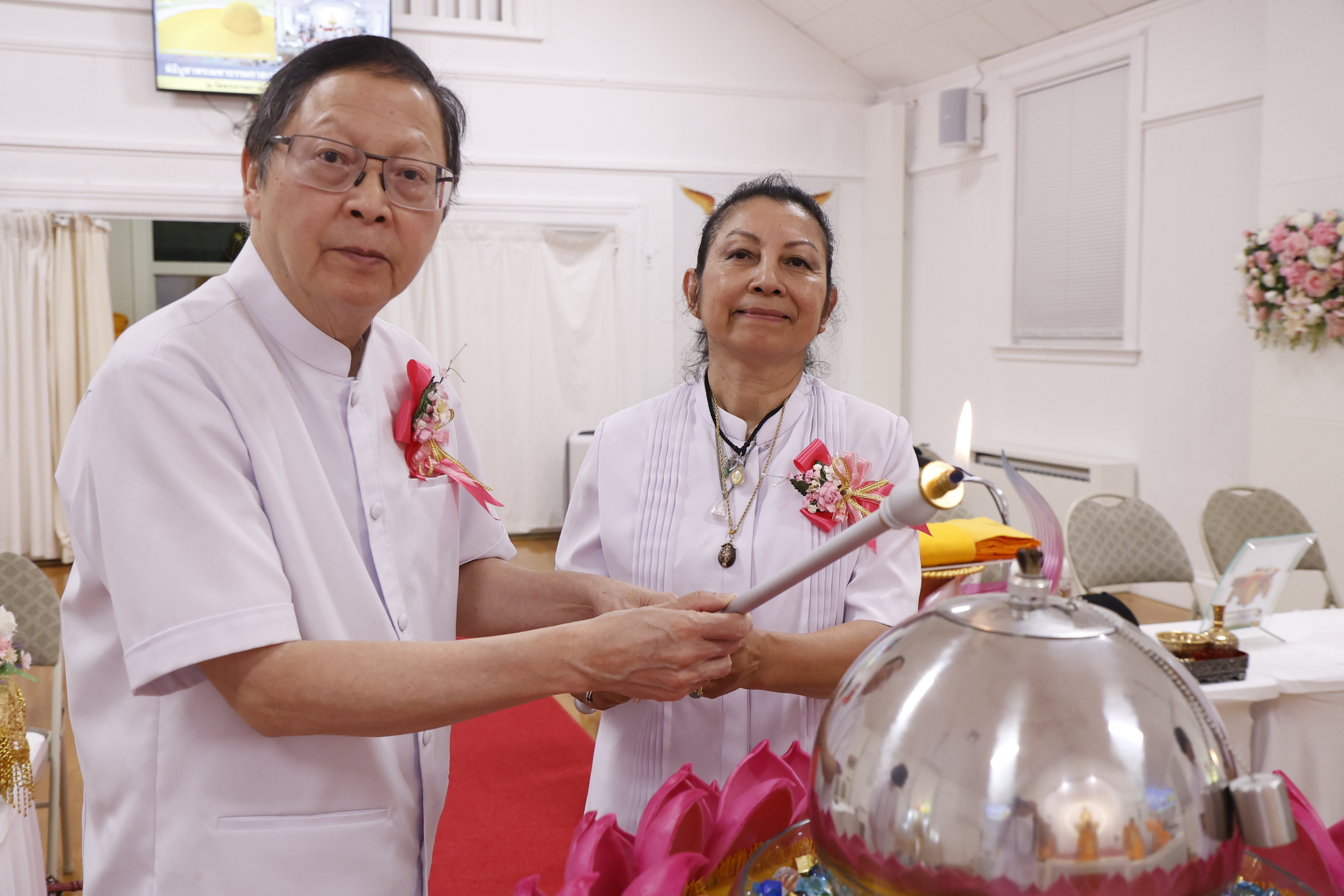 วัดพระธรรมกายบอสตัน จัดงานบุญบูชาข้าวพระ