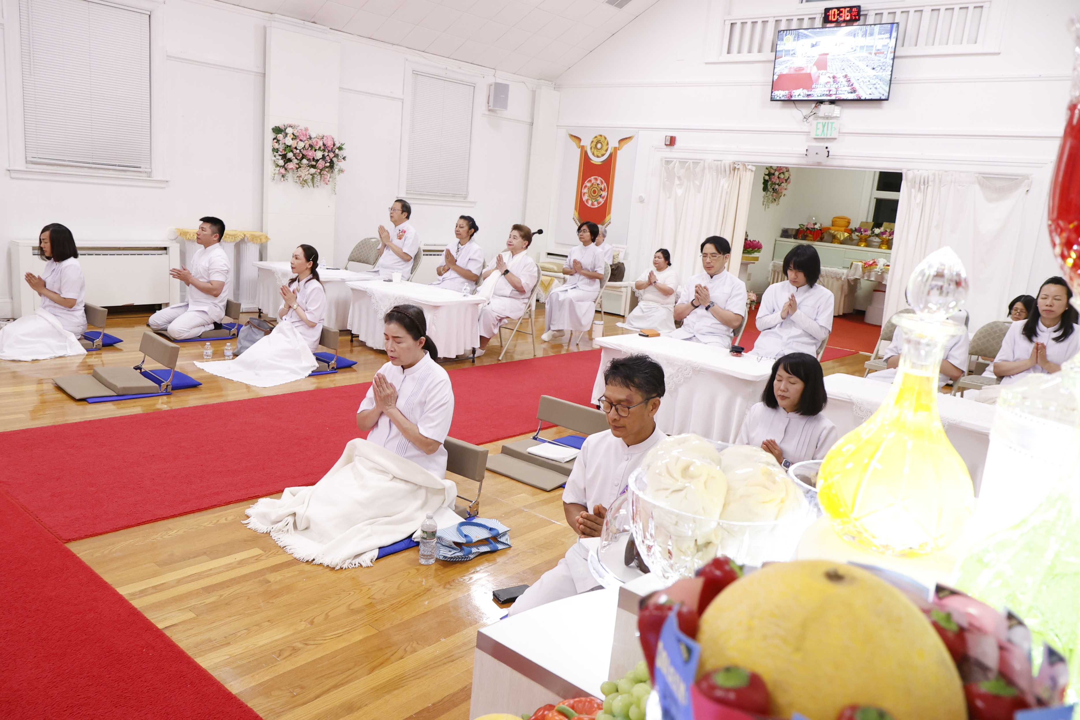 วัดพระธรรมกายบอสตัน จัดงานบุญบูชาข้าวพระ