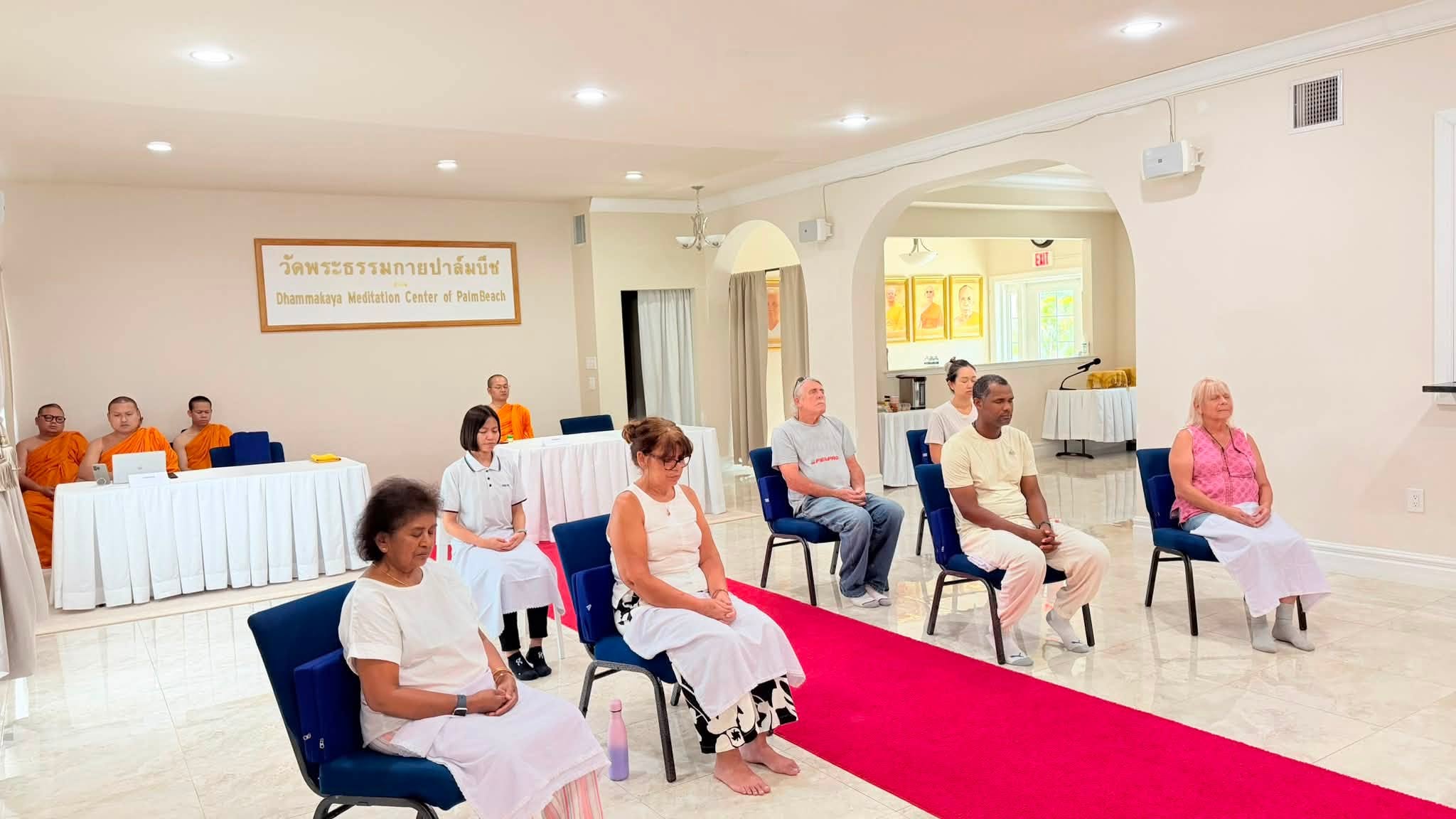 วัดพระธรรมกายปาล์มบีช จัดกิจกรรมMindful Relaxation