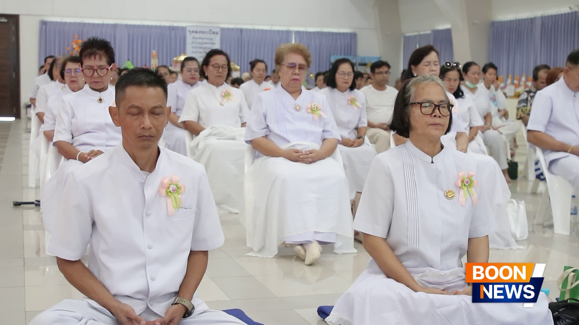 ศูนย์ปฏิบัติธรรมระยอง (บ้านช่องลม) จัดพิธีทอดผ้าป่าซื้อที่ดินเพื่องานพระพุทธศาสนา