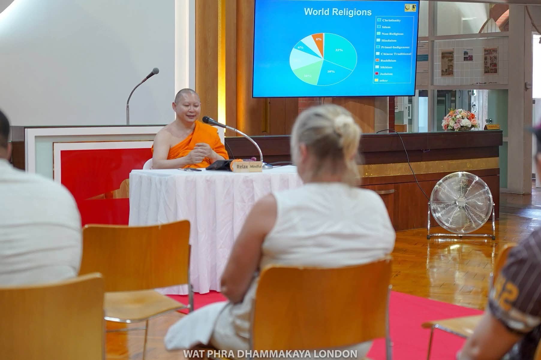 นักเรียนโรงเรียน Halow มาเรียนรู้พระพุทธศาสนาและฝึกสมาธิ ณ วัดพระธรรมกายลอนดอน