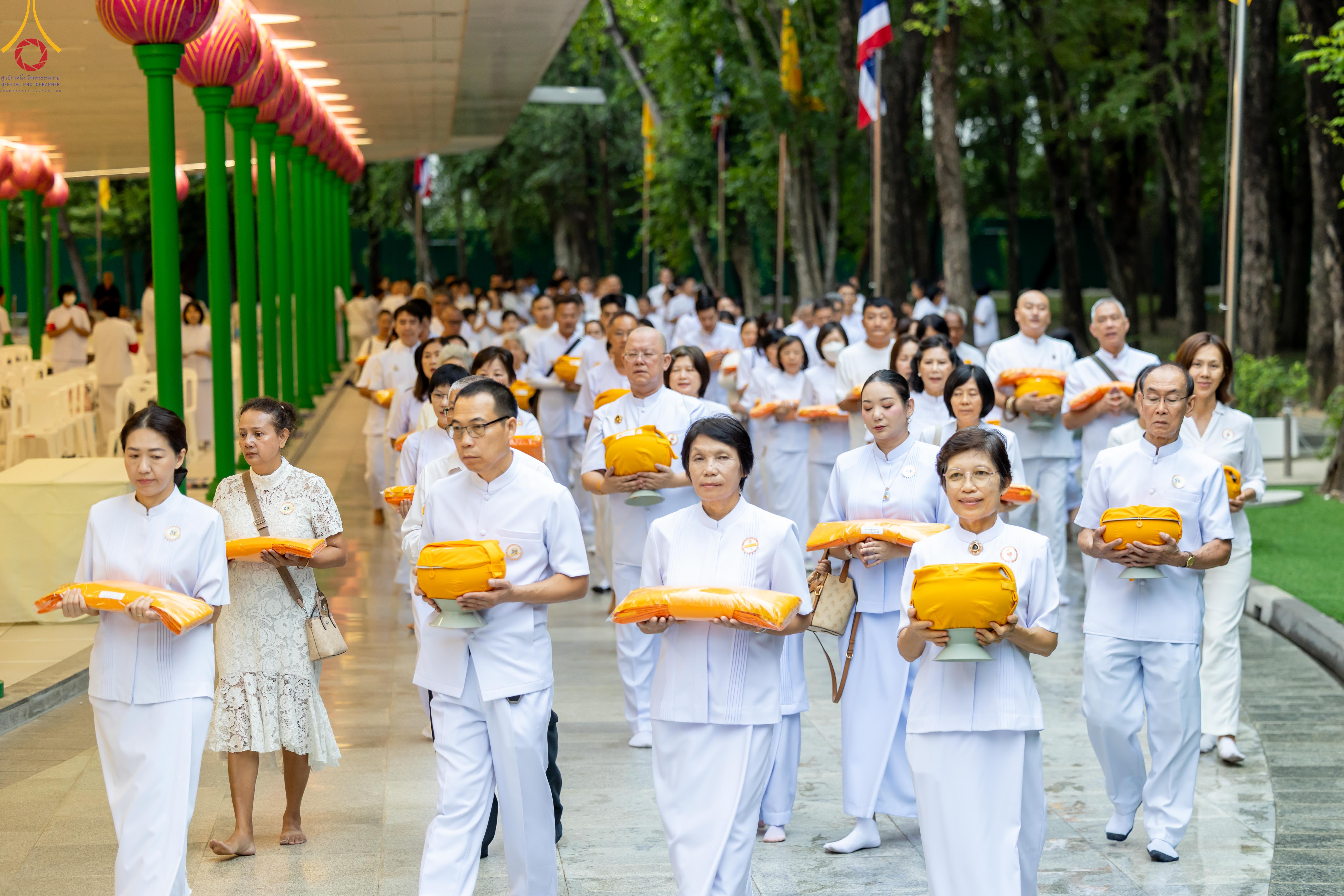 Wat Phra Dhammakaya organizes an ordination ceremony for 29 foreign ordinands from 4 countries