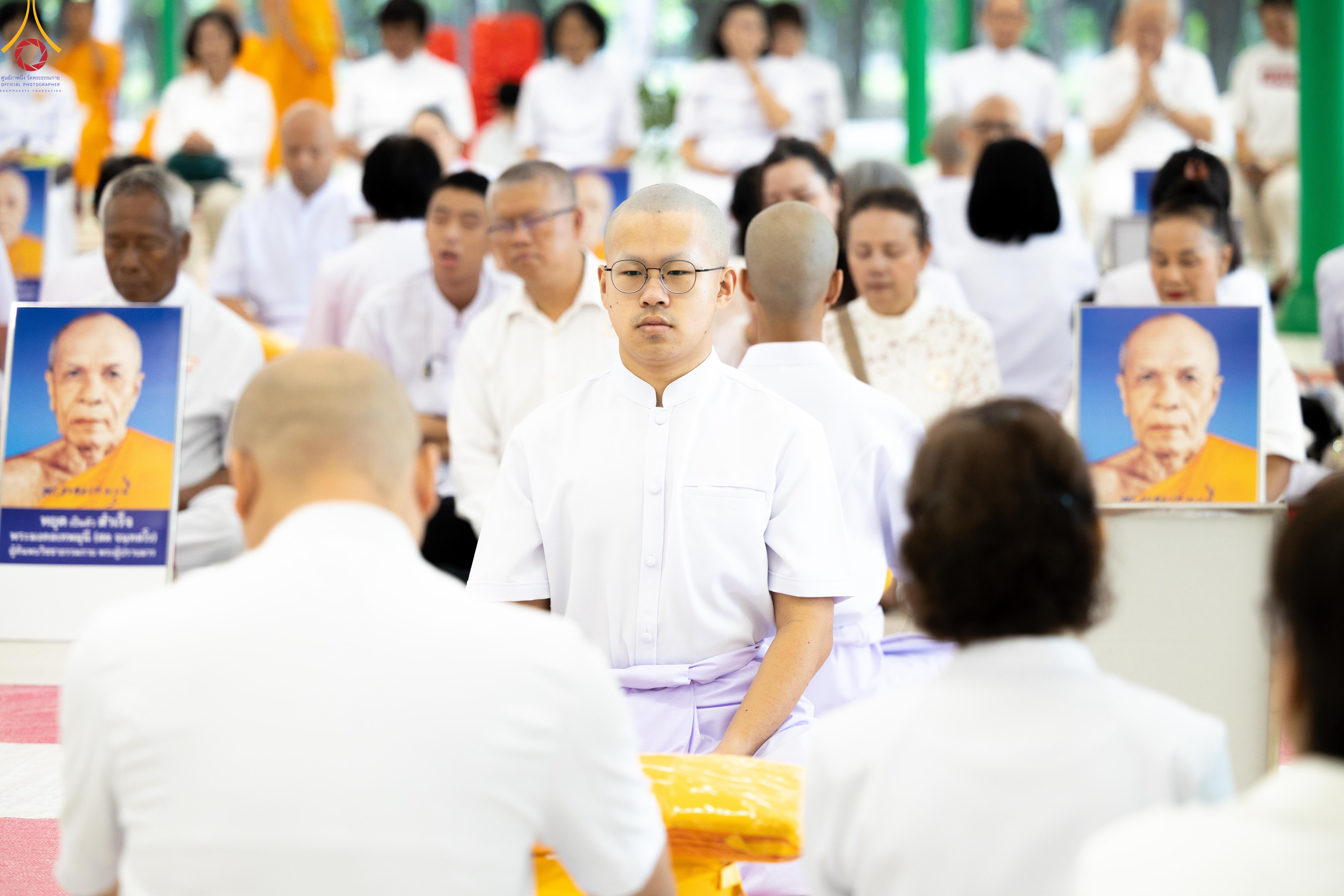 Wat Phra Dhammakaya organizes an ordination ceremony for 29 foreign ordinands from 4 countries