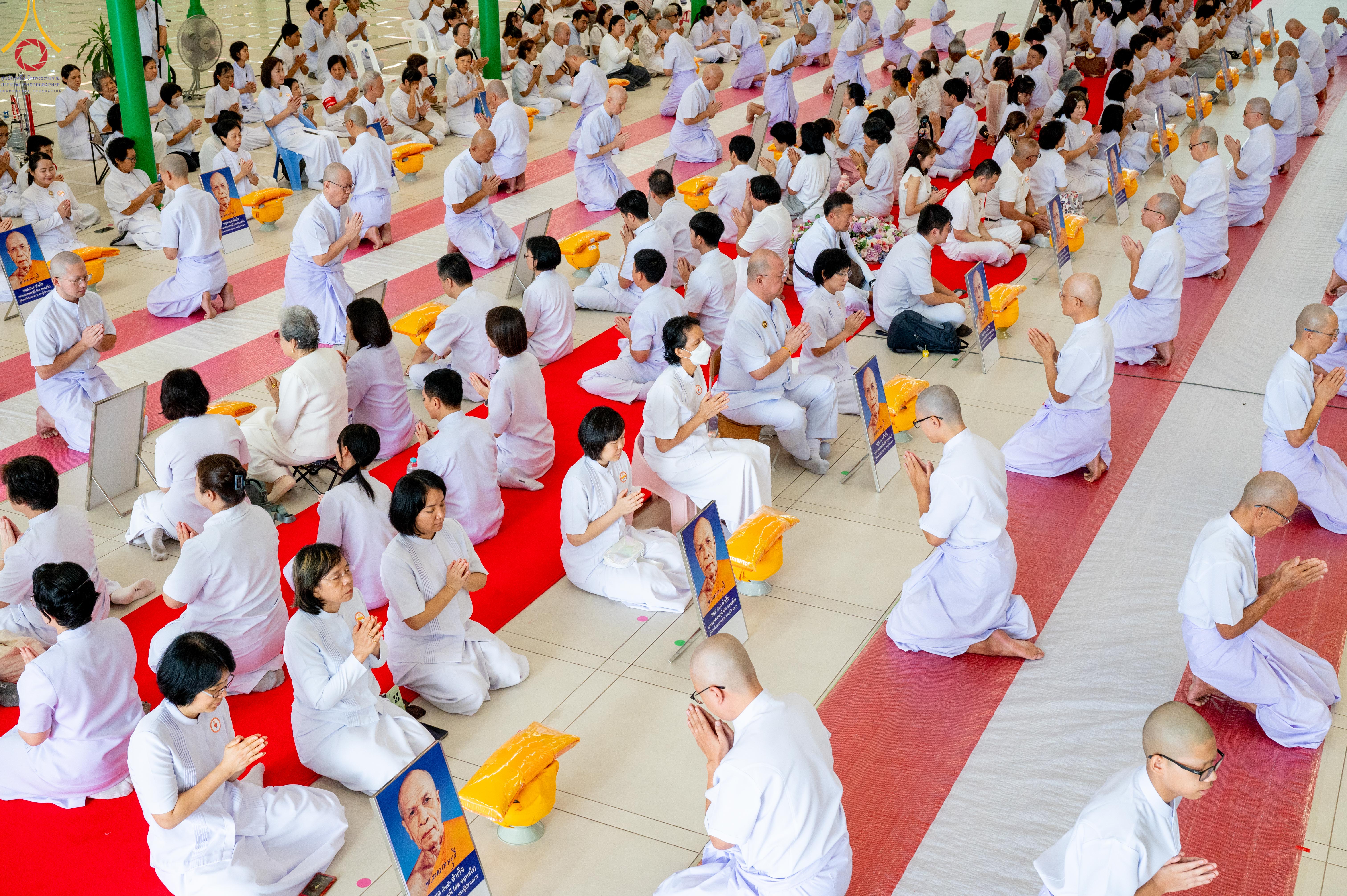 Wat Phra Dhammakaya organizes an ordination ceremony for 29 foreign ordinands from 4 countries