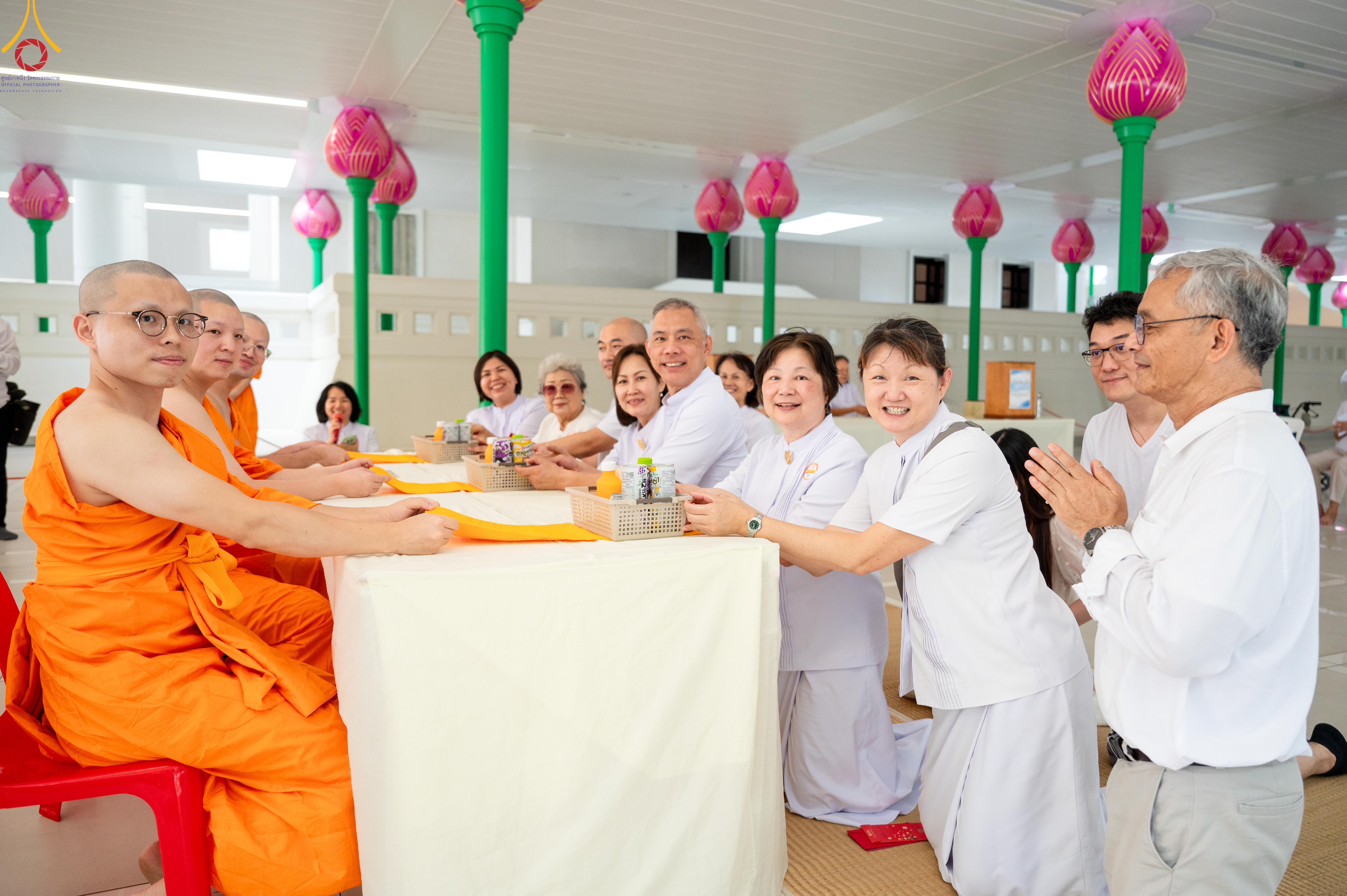 Wat Phra Dhammakaya organizes an ordination ceremony for 29 foreign ordinands from 4 countries