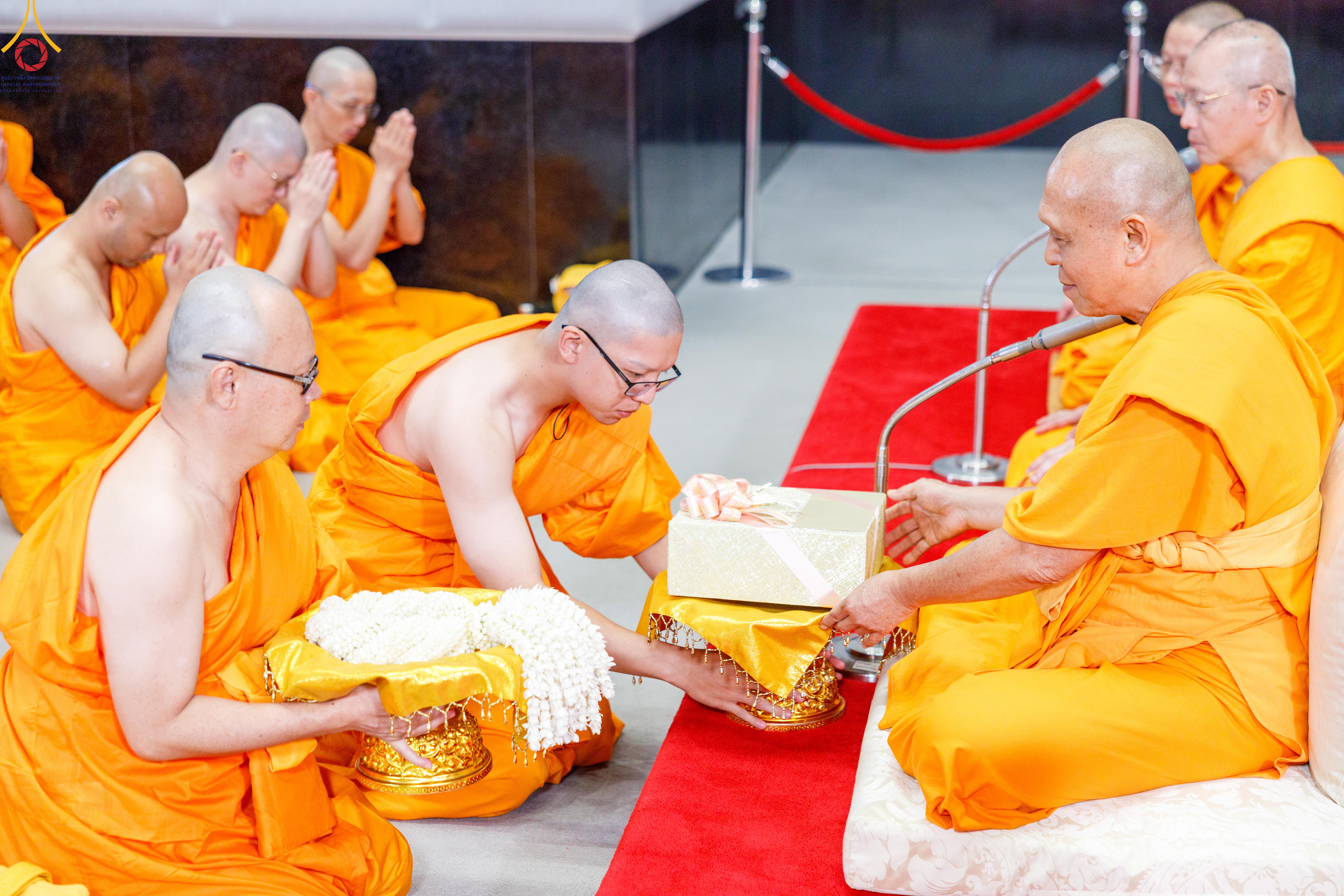 Wat Phra Dhammakaya organizes an ordination ceremony for 29 foreign ordinands from 4 countries