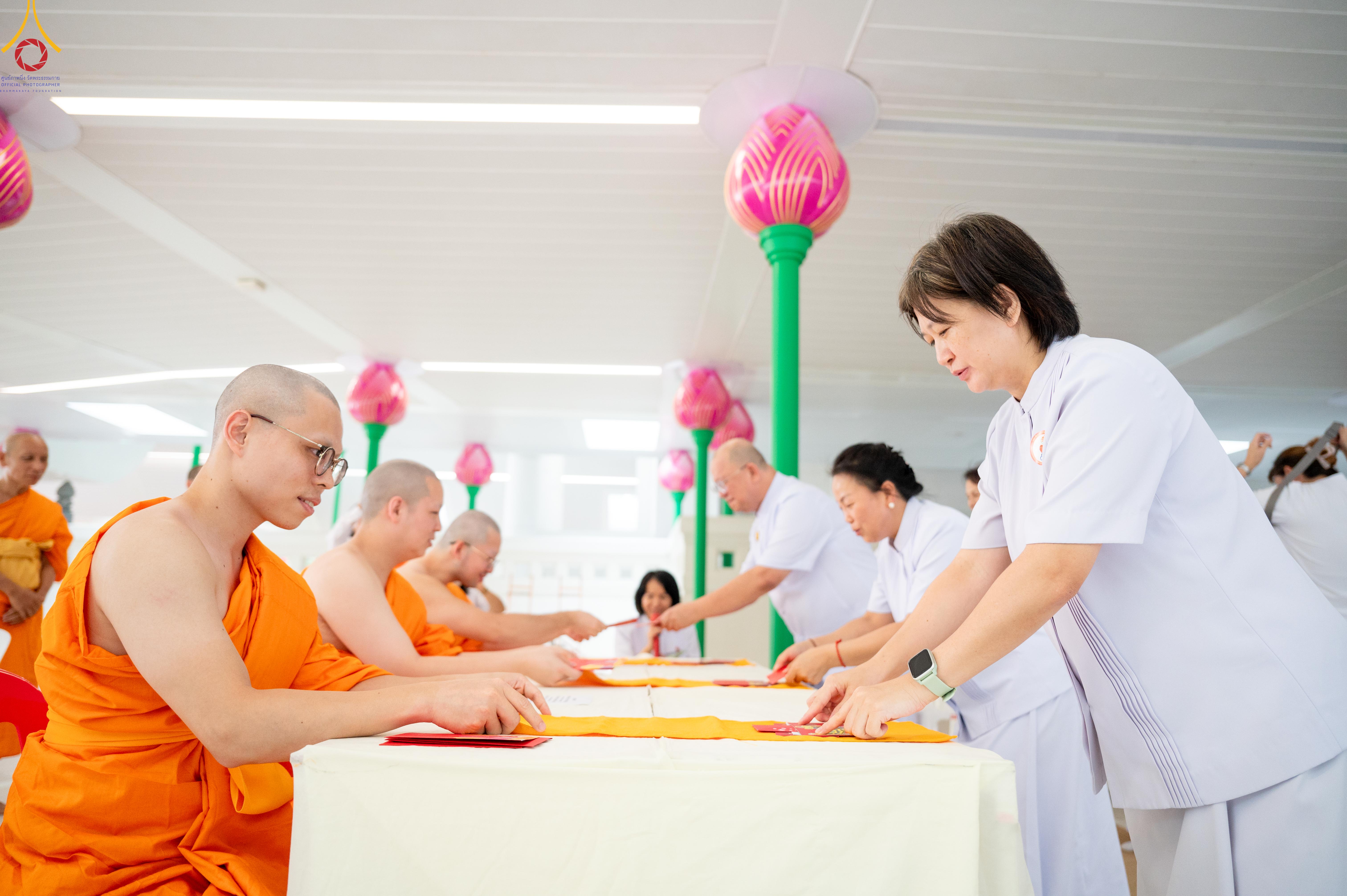 Wat Phra Dhammakaya organizes an ordination ceremony for 29 foreign ordinands from 4 countries