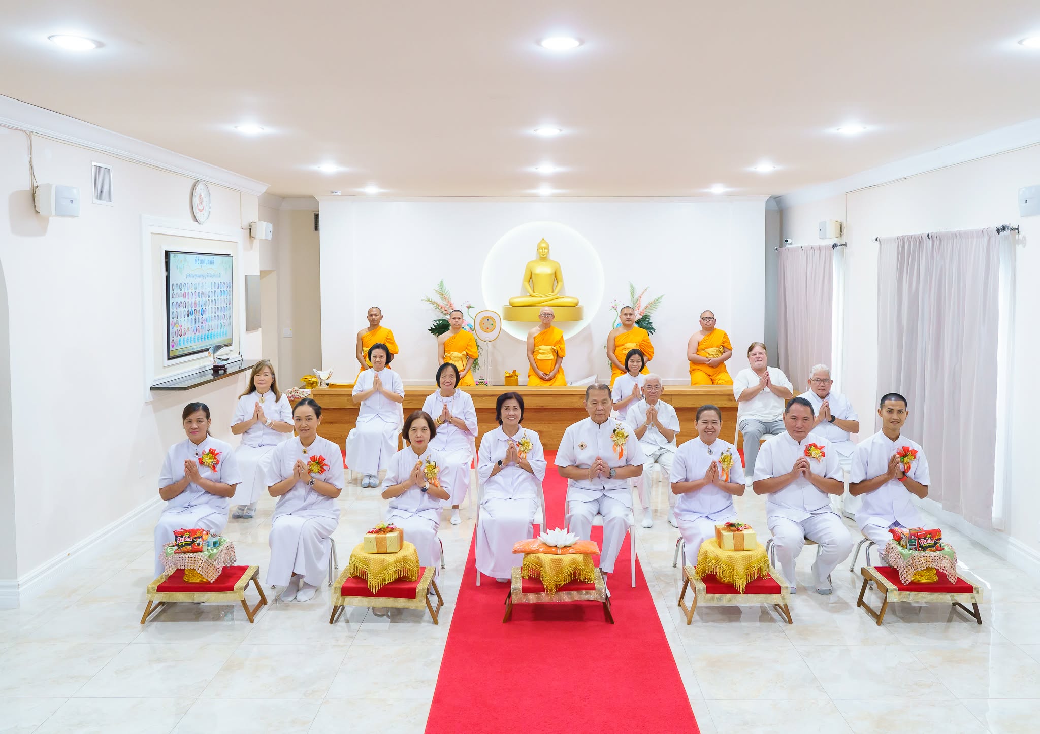 วัดพระธรรมกายปาล์มบีช จัดงานบุญวันอาทิตย์ และพิธีบุพเปตพลี