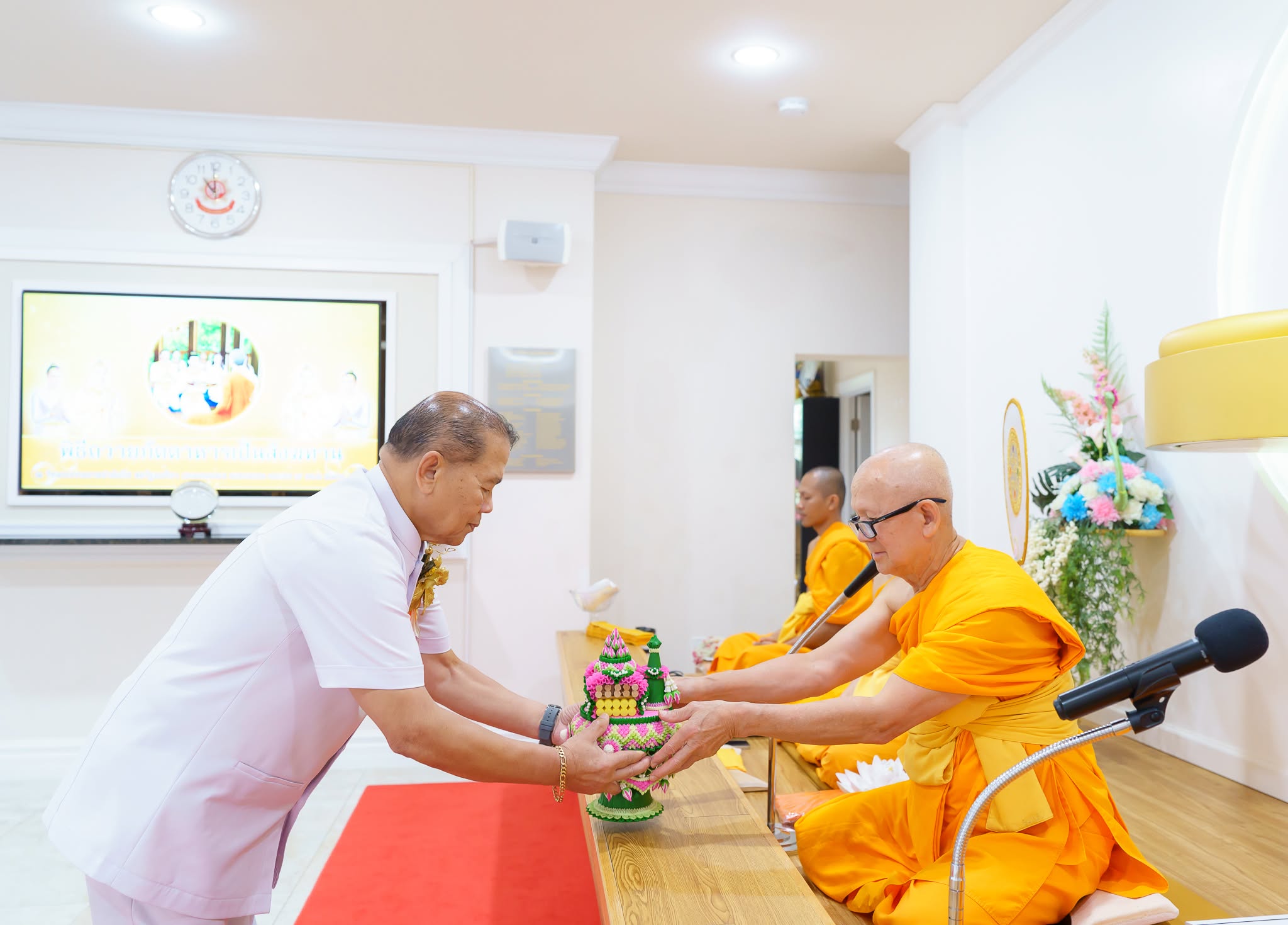 วัดพระธรรมกายปาล์มบีช จัดงานบุญวันอาทิตย์ และพิธีบุพเปตพลี
