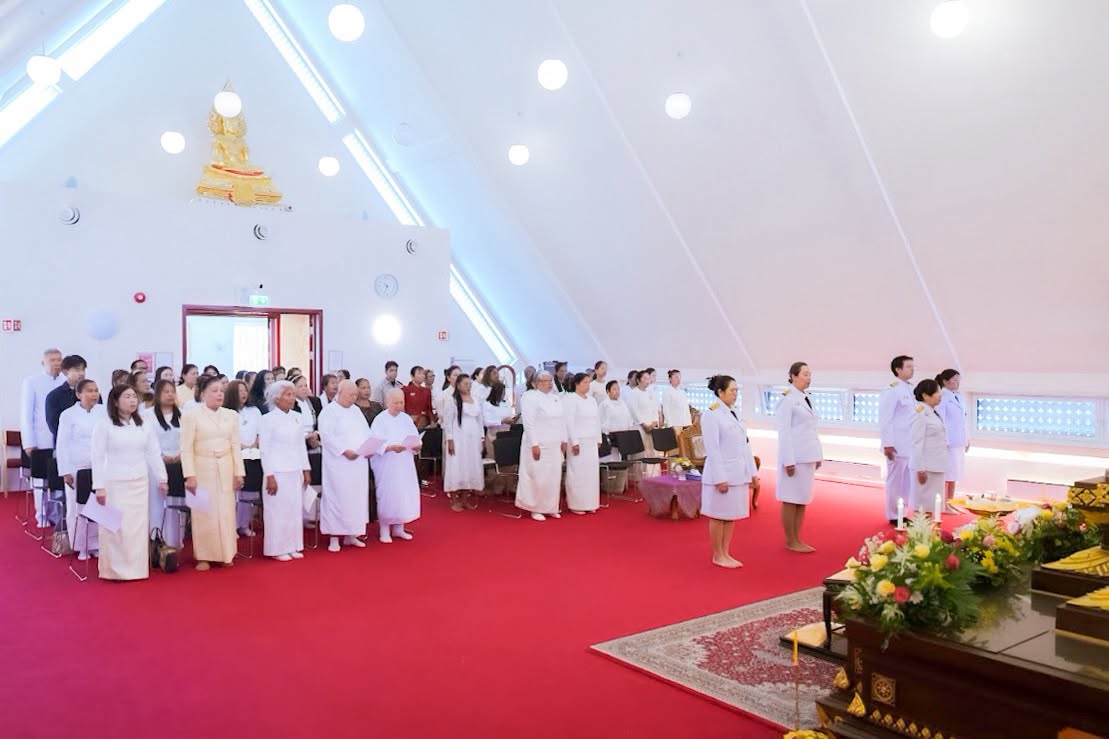 พิธีเจริญพระพุทธมนต์ถวายเป็นพระราชกุศลและประชุมการดำเนินงานของสหภาพพระธรรมทูตไทยในทวีปยุโรป เขต 3