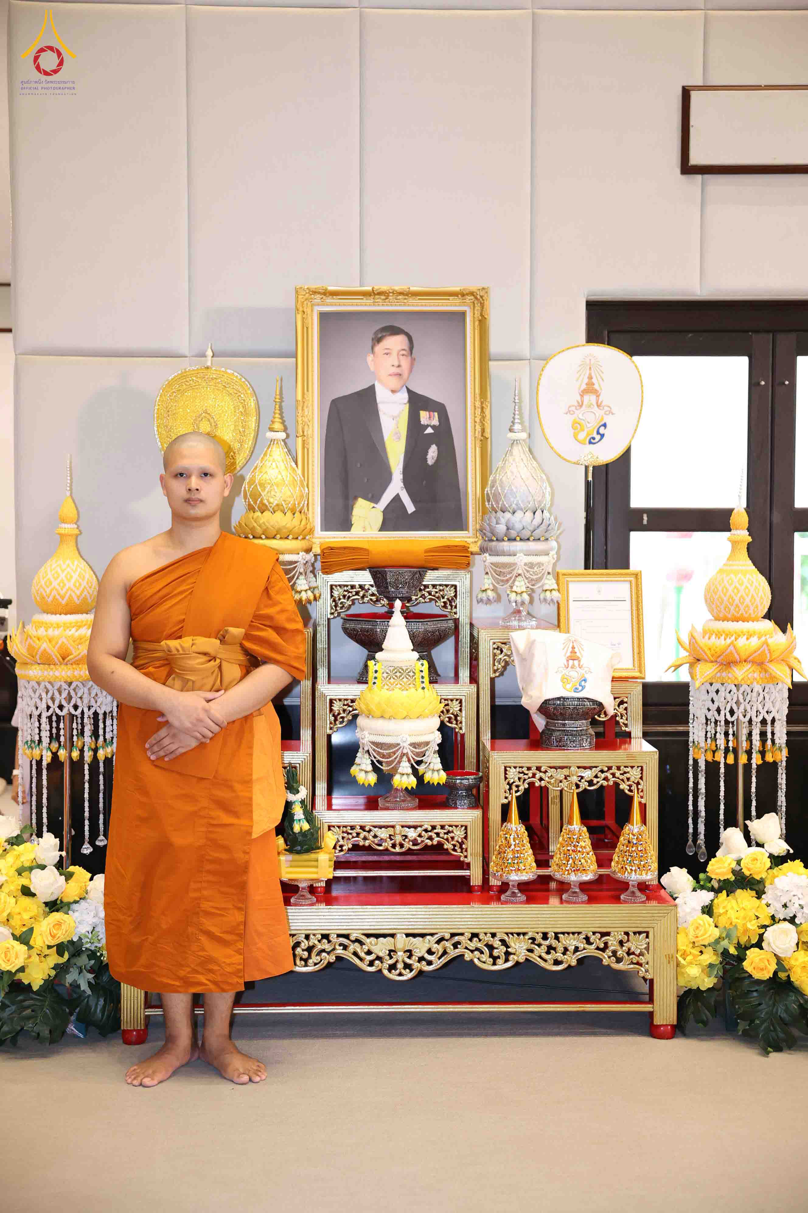 วัดพระธรรมกาย จัดพิธีอุปสมบทนาคในพระบรมราชานุเคราะห์
