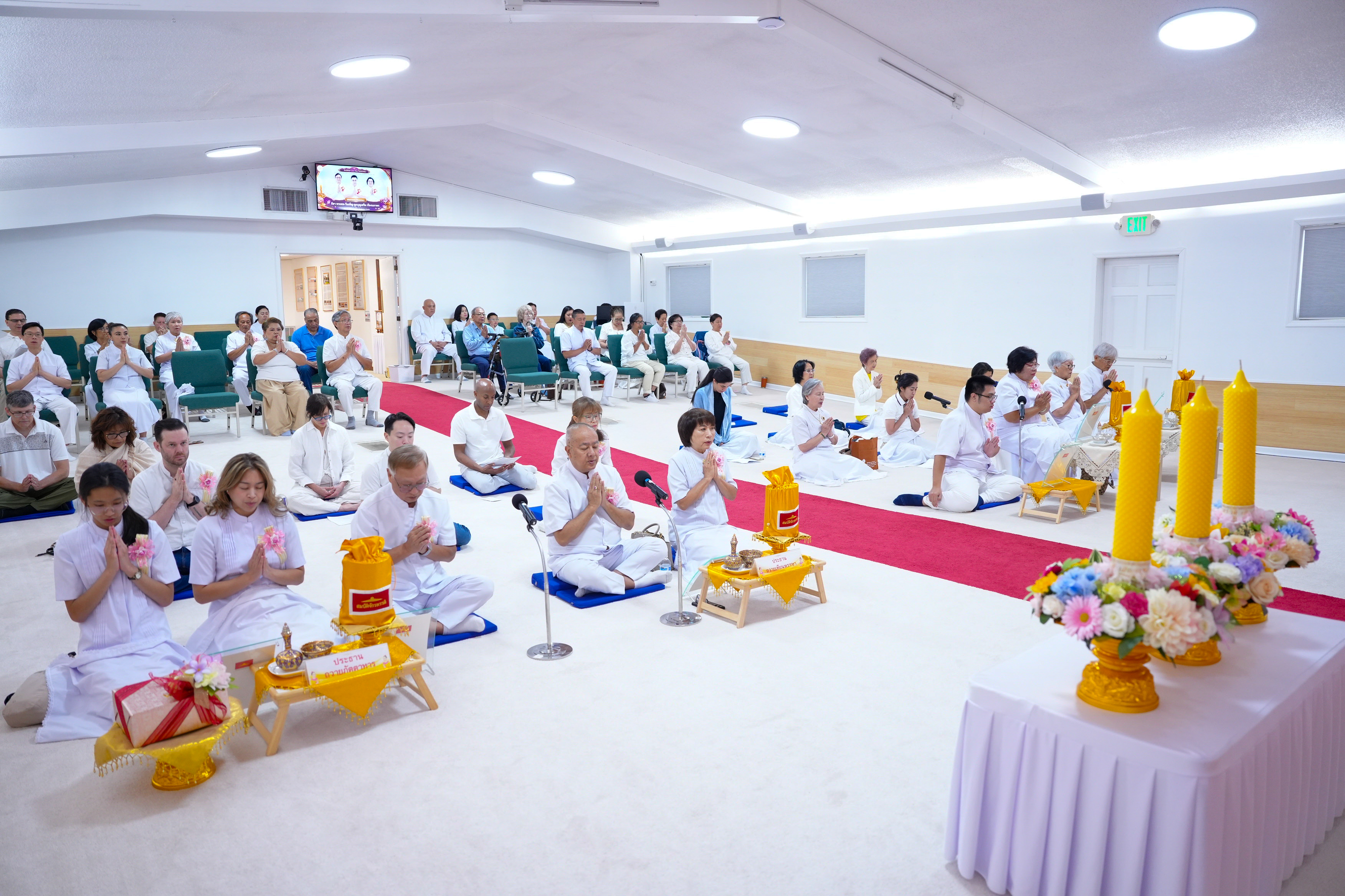 วัดพระธรรมกายจอร์เจีย จัดงานบุญเนื่องในวันเข้าพรรษา