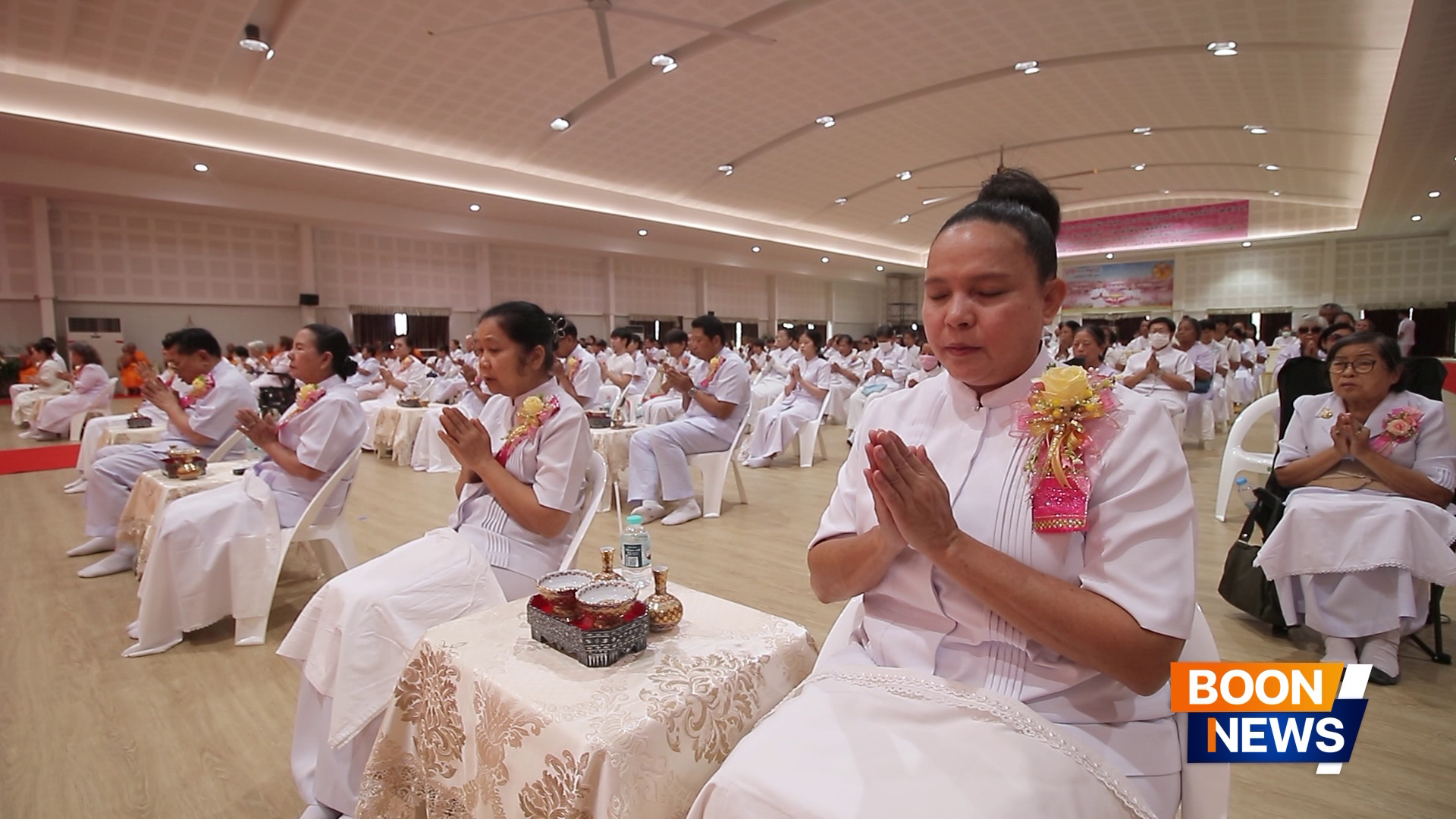 ศูนย์อบรมเยาวชนกาญจนบุรี จัดพิธีตักบาตรพระบวชใหม่ รุ่นเข้าพรรษา และพิธีบุพเปตพลี