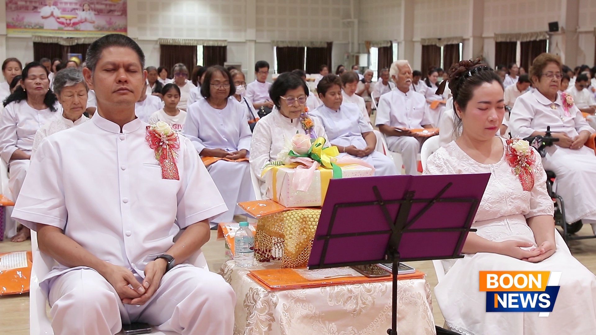 ศูนย์อบรมเยาวชนกาญจนบุรี จัดพิธีตักบาตรพระบวชใหม่ รุ่นเข้าพรรษา และพิธีบุพเปตพลี