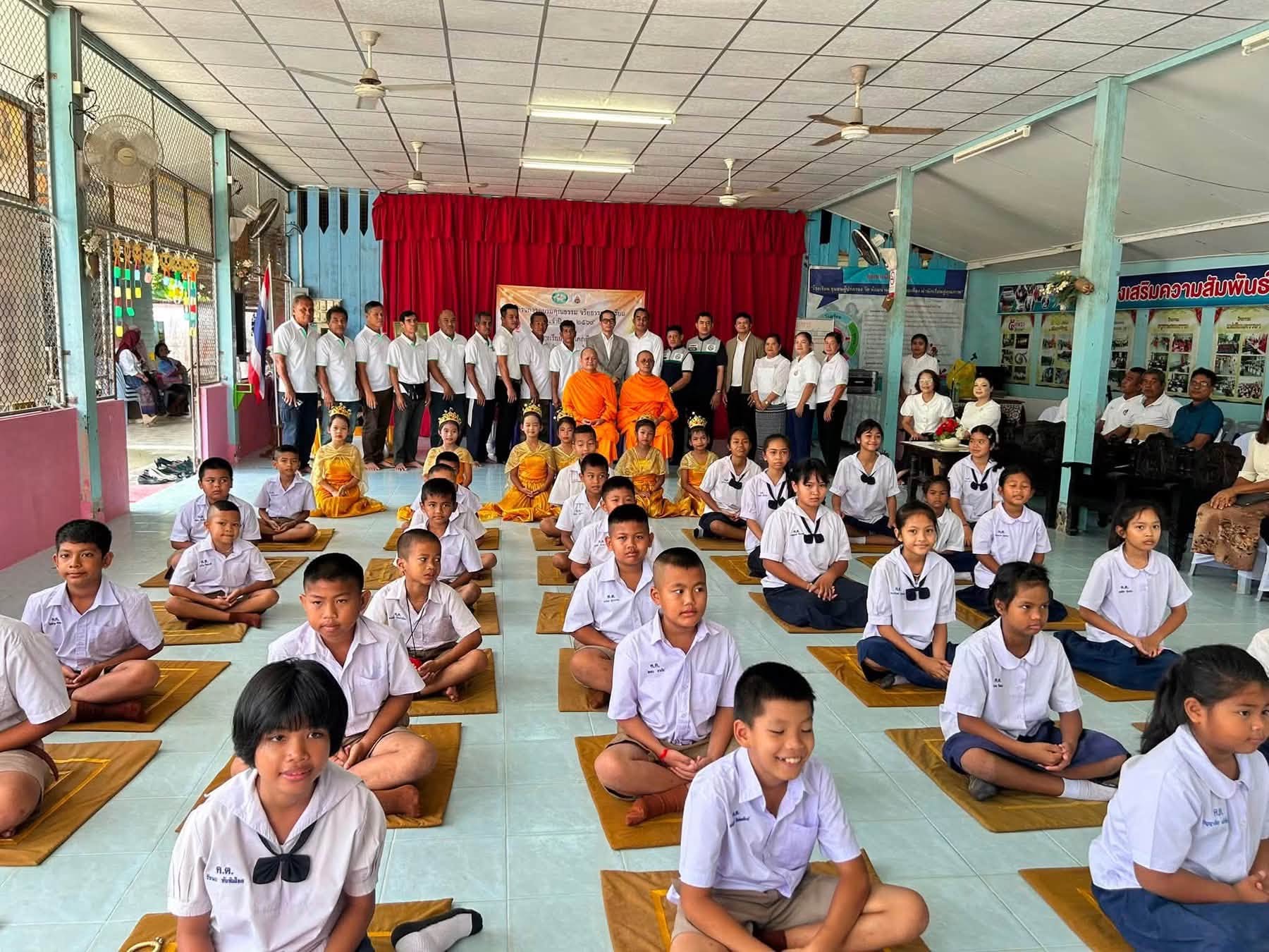 โรงเรียนบ้านโคกตีเต ร่วมกับ ที่พักสงฆ์บ้านร่มเย็น จัดค่ายคุณธรรมจริยธรรม