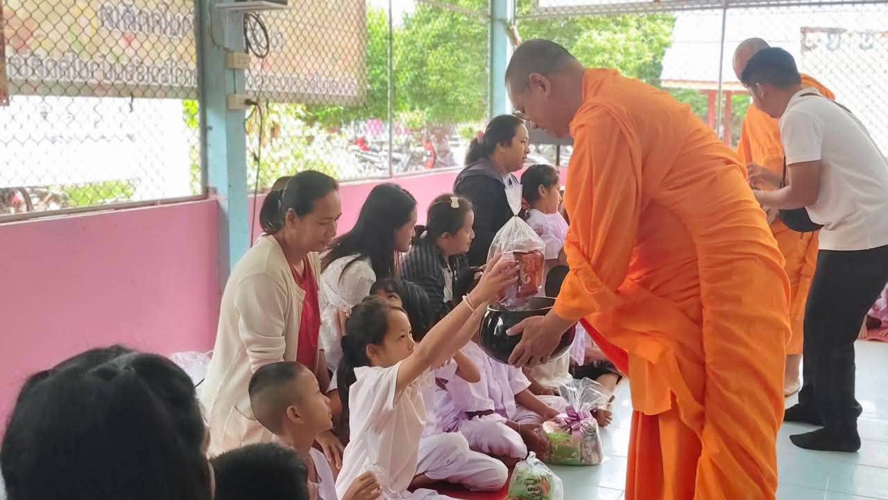 โรงเรียนบ้านโคกตีเต ร่วมกับ ที่พักสงฆ์บ้านร่มเย็น จัดค่ายคุณธรรมจริยธรรม
