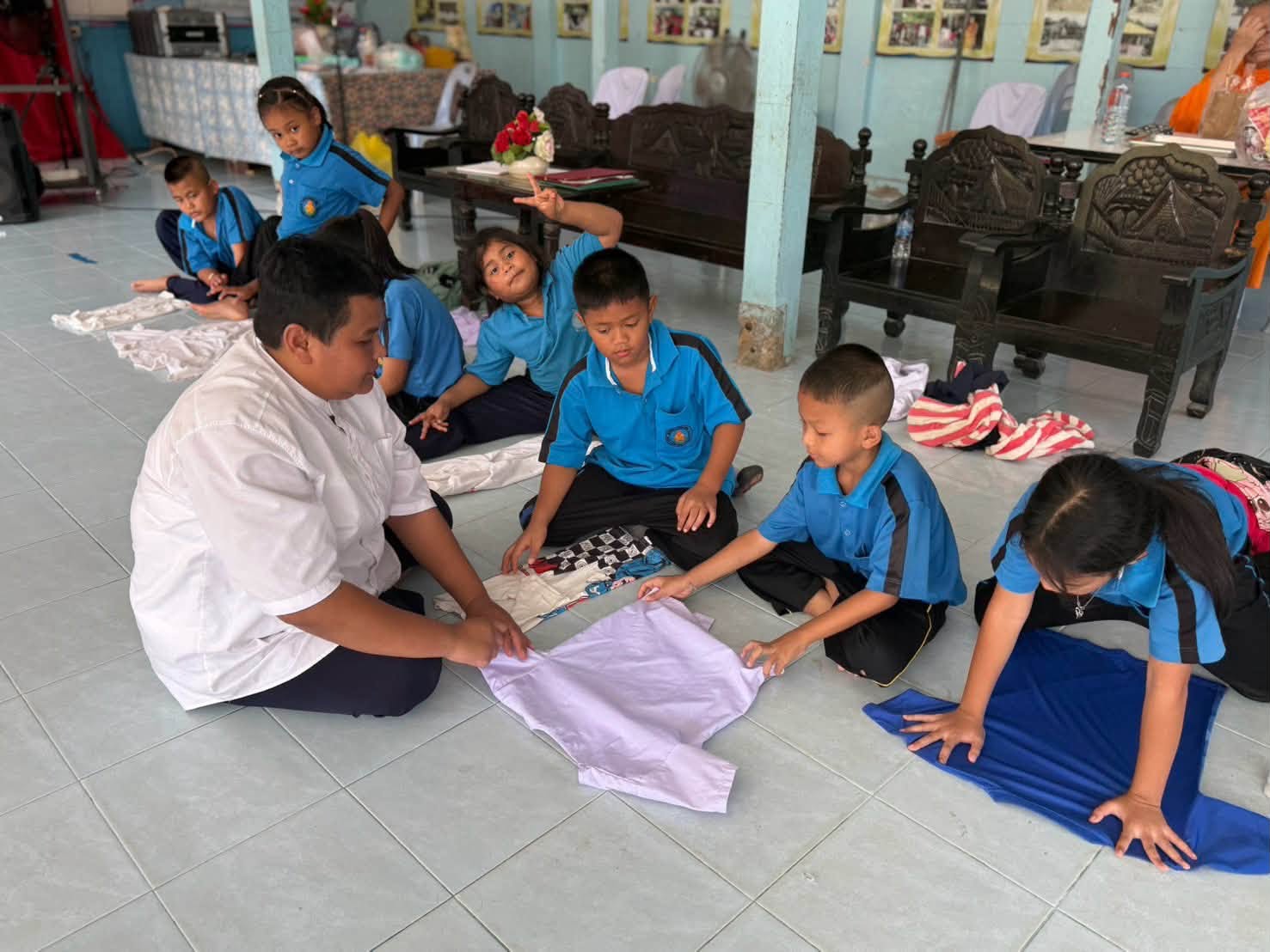 โรงเรียนบ้านโคกตีเต ร่วมกับ ที่พักสงฆ์บ้านร่มเย็น จัดค่ายคุณธรรมจริยธรรม