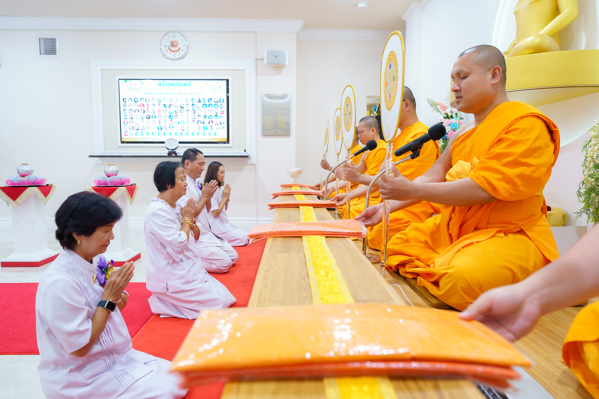 วัดพระธรรมกายปาล์มบีช จัดงานบุญวันอาทิตย์ และพิธีบุพเปตพลี
