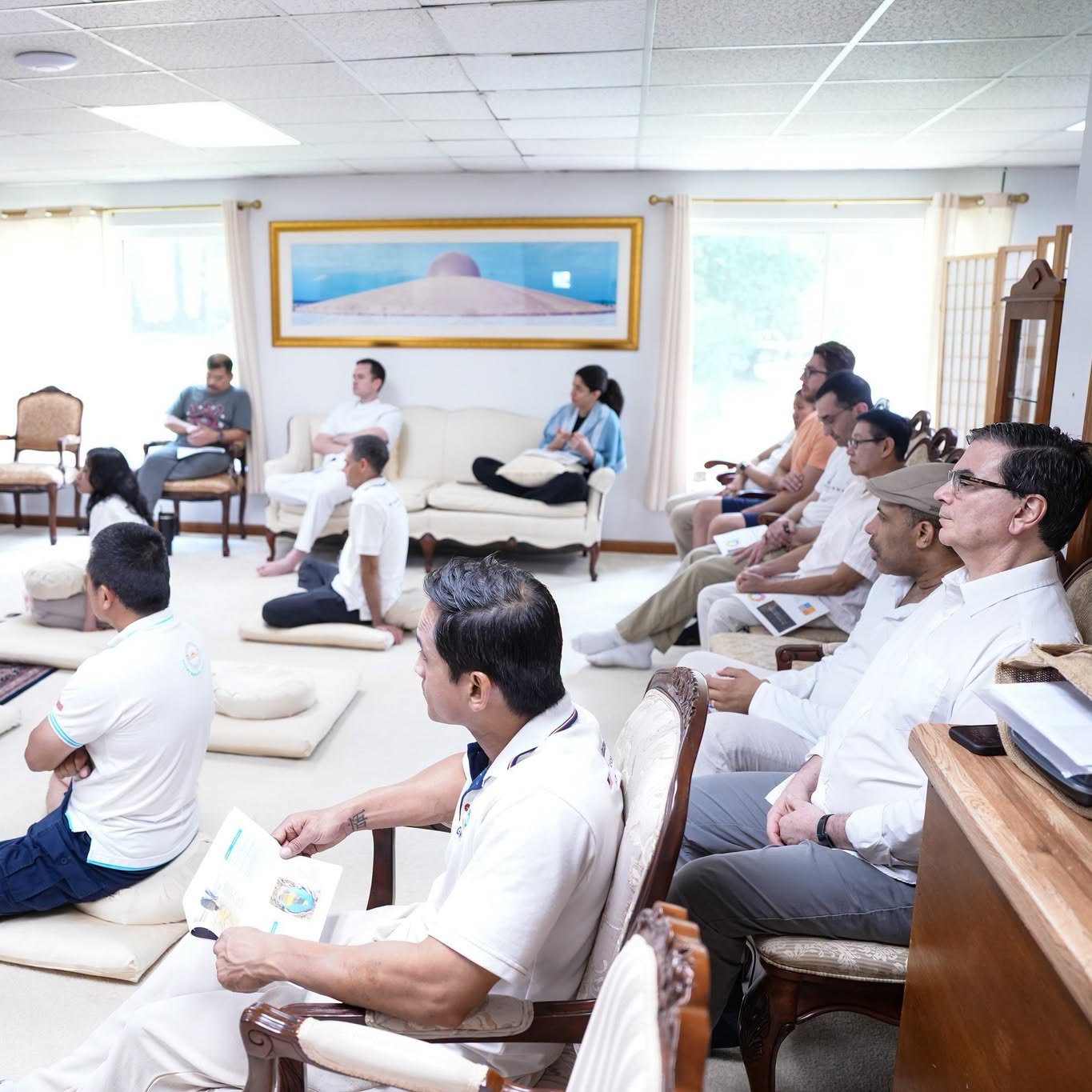 วัดพระธรรมกายจอร์เจีย จัดกิจกรรมนั่งสมาธิสำหรับชาวท้องถิ่น
