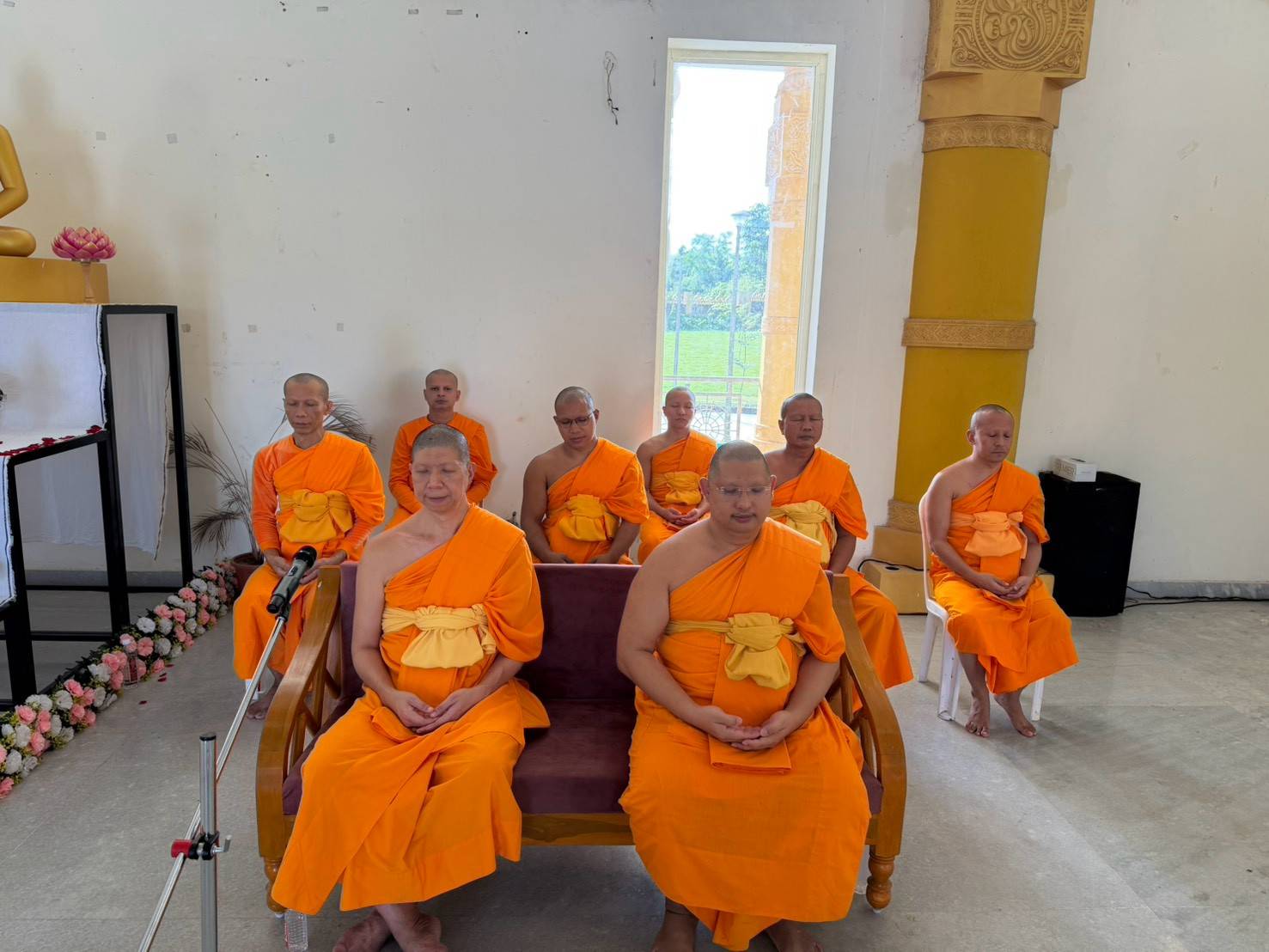 คณะพระภิกษุสงฆ์วัดพุทธสันติวัน ธรรมชัย ปฏิบัติศาสนกิจเผยแผ่พระพุทธศาสนาวิชชาธรรมกายในประเทศอินเดีย