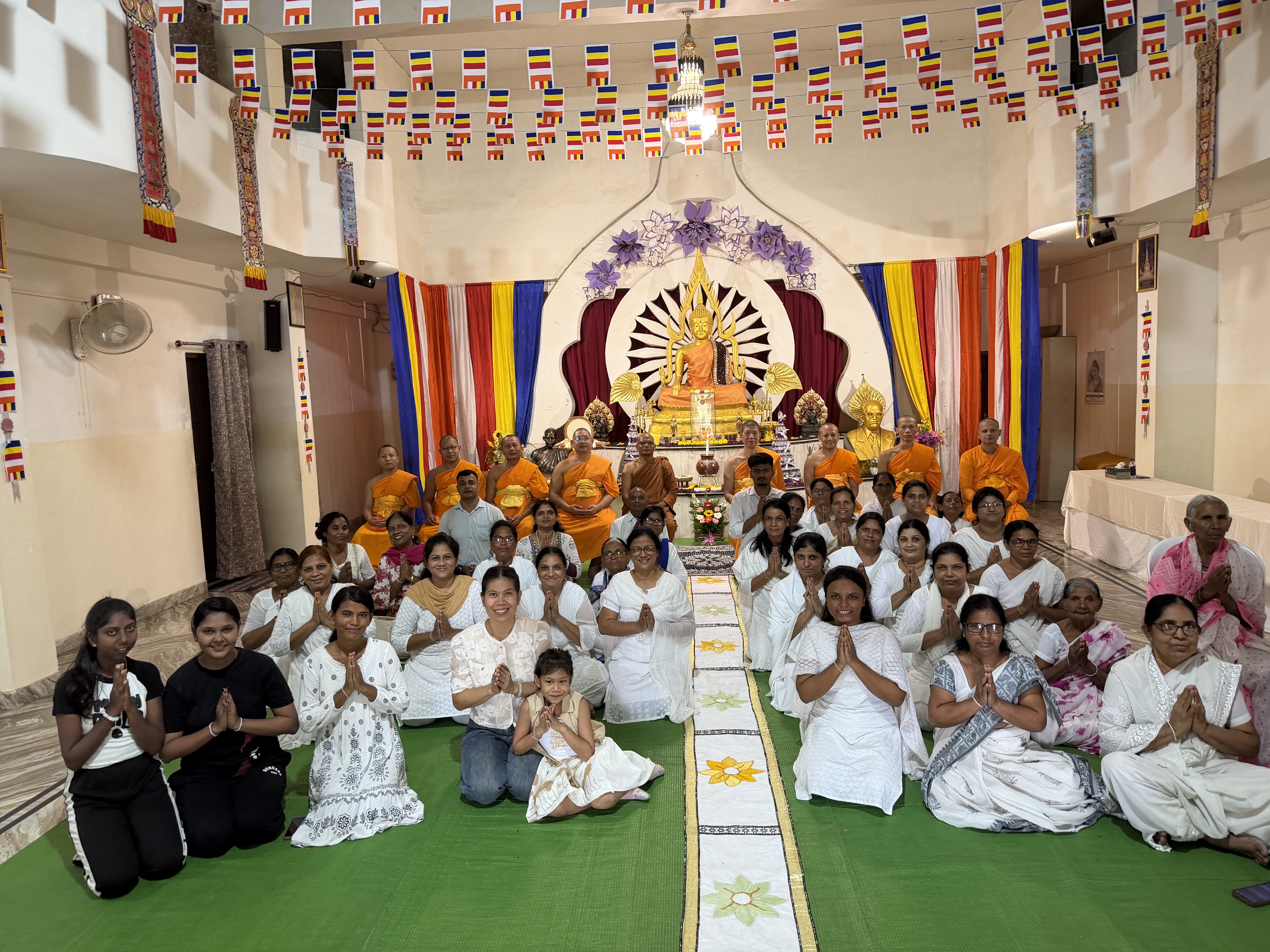 คณะพระภิกษุสงฆ์วัดพุทธสันติวัน ธรรมชัย ปฏิบัติศาสนกิจเผยแผ่พระพุทธศาสนาวิชชาธรรมกายในประเทศอินเดีย