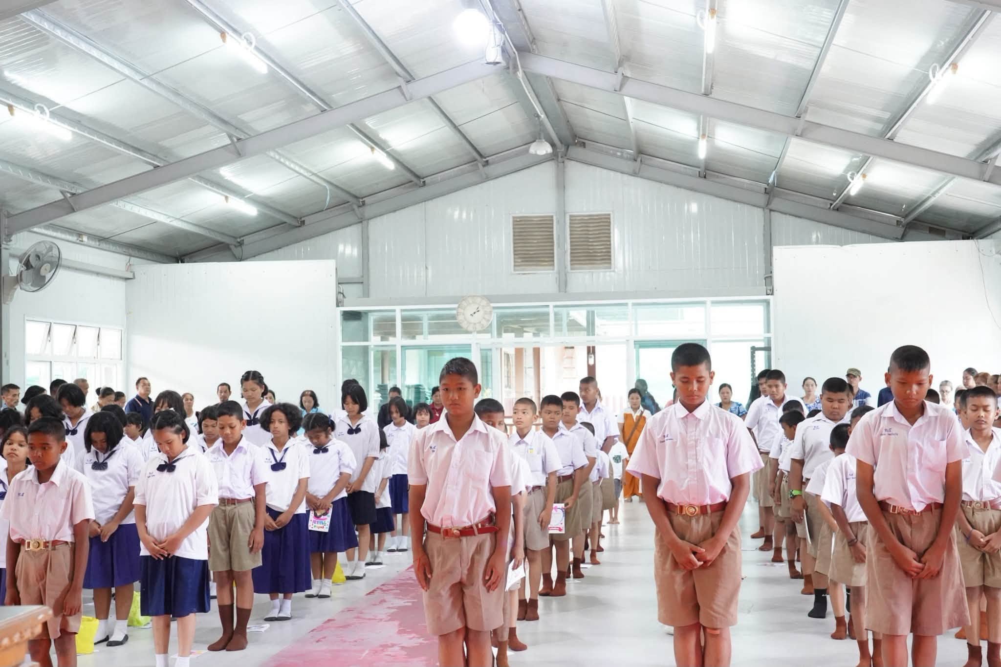 ที่พักสงฆ์บ้านร่มเย็น ร่วมกับ โรงเรียนเทศบาล 5 วัดประชาภิรมย์ จัดอบรมค่ายคุณธรรมจริยธรรม
