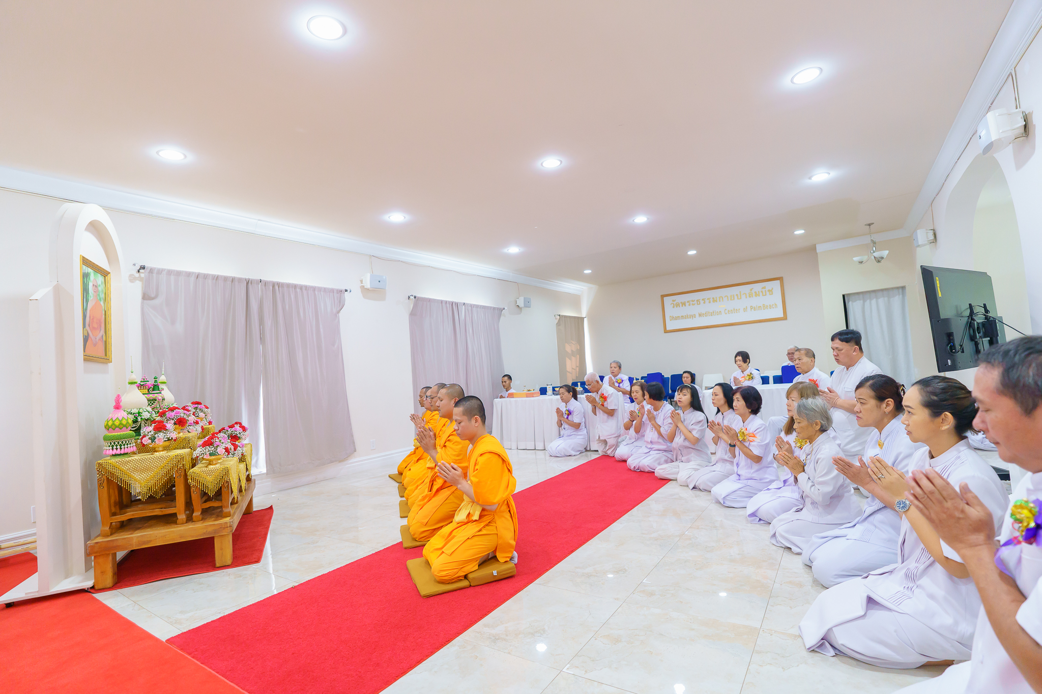 วัดพระธรรมกายปาล์มบีช จัดพิธีมุทิตาหลวงพ่อธัมมชโย เนื่องในวันธรรมชัย