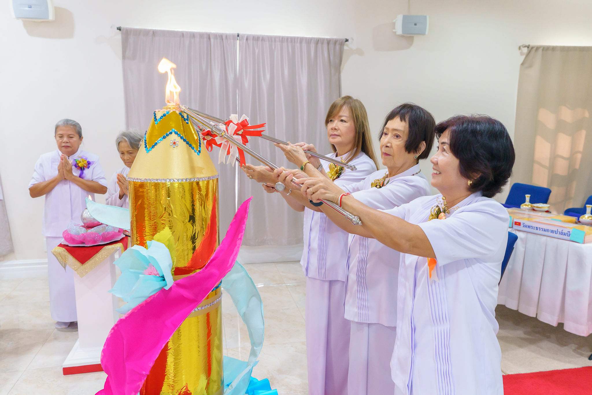 วัดพระธรรมกายปาล์มบีช จัดพิธีมุทิตาหลวงพ่อธัมมชโย เนื่องในวันธรรมชัย