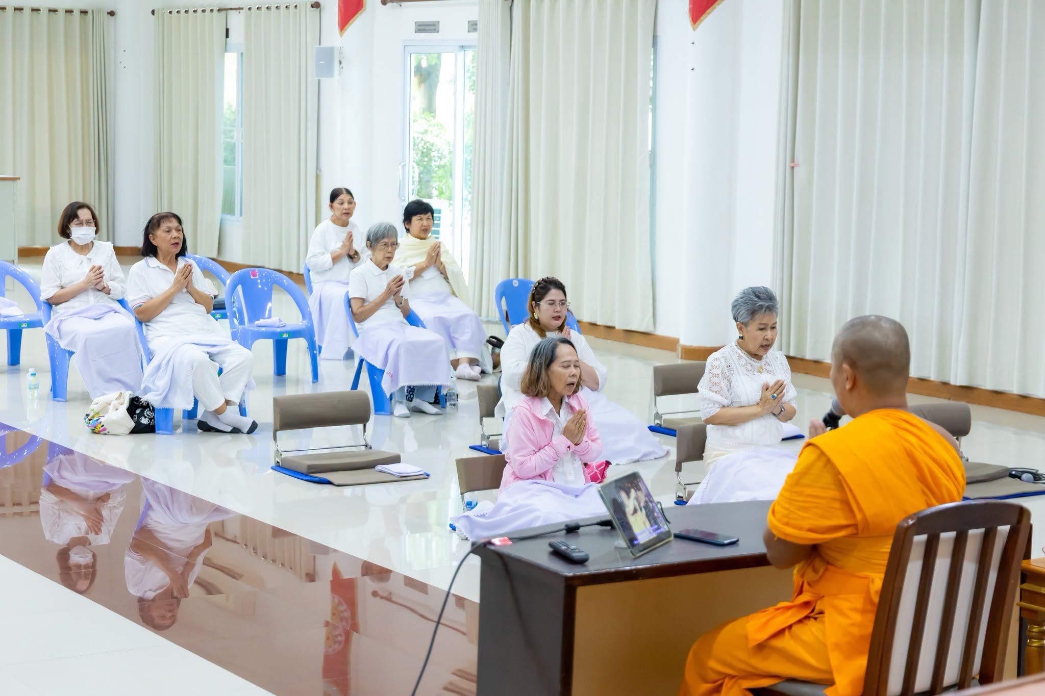 ศูนย์อบรมเยาวชนบางปะหัน จัดโครงการปฏิบัติธรรมวันเสาร์เบาใจ