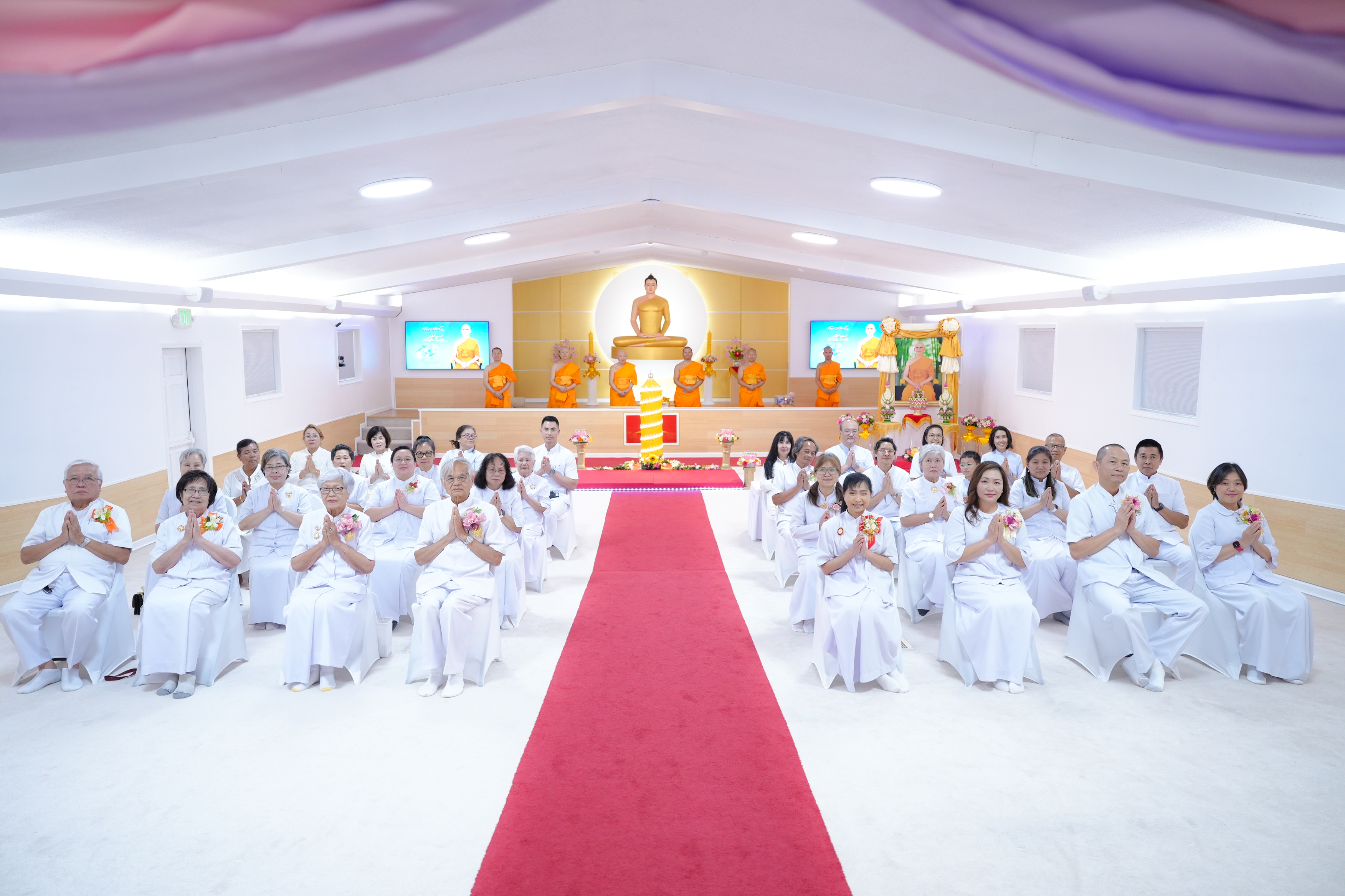 วัดพระธรรมกายจอร์เจีย จัดพิธีทอดผ้าป่าวันธรรมชัย และฉลองครบรอบ 28 ปี วัดพระธรรมกายจอร์เจีย