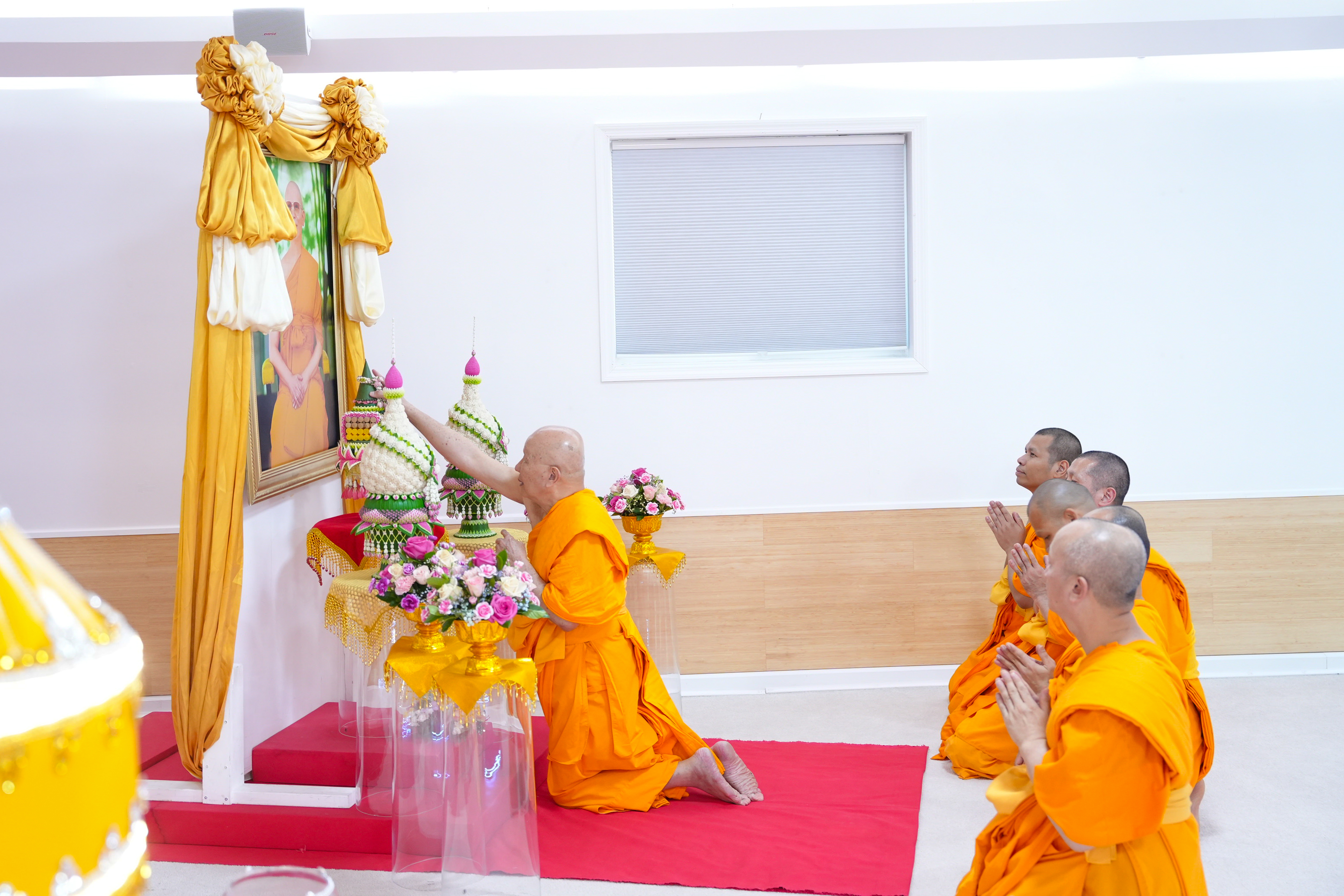 วัดพระธรรมกายจอร์เจีย จัดพิธีทอดผ้าป่าวันธรรมชัย และฉลองครบรอบ 28 ปี วัดพระธรรมกายจอร์เจีย