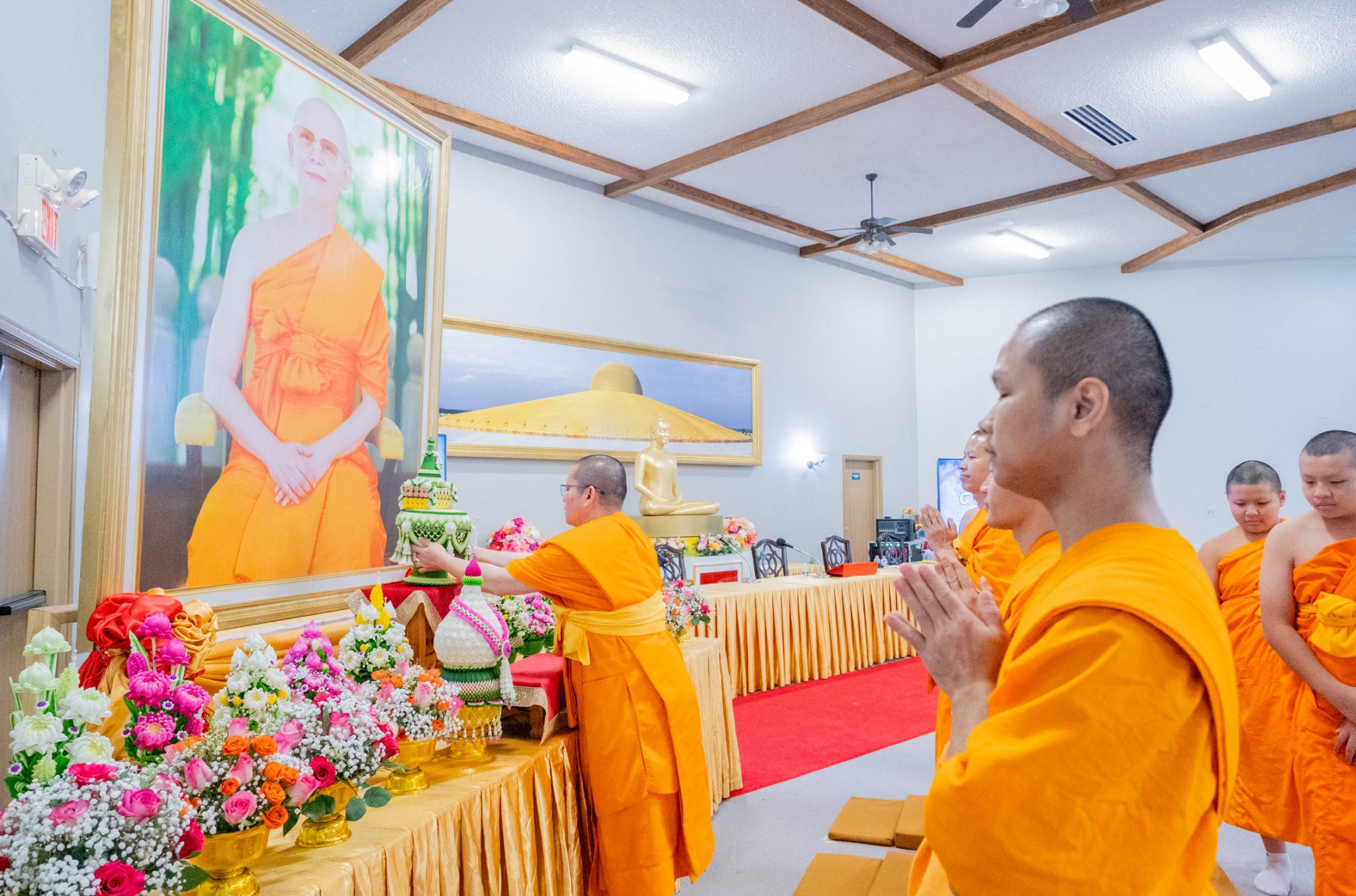 วัดพระธรรมกายมินเนโซตา จัดพิธีมุทิตาหลวงพ่อธัมมชโย เนื่องในวันธรรมชัย