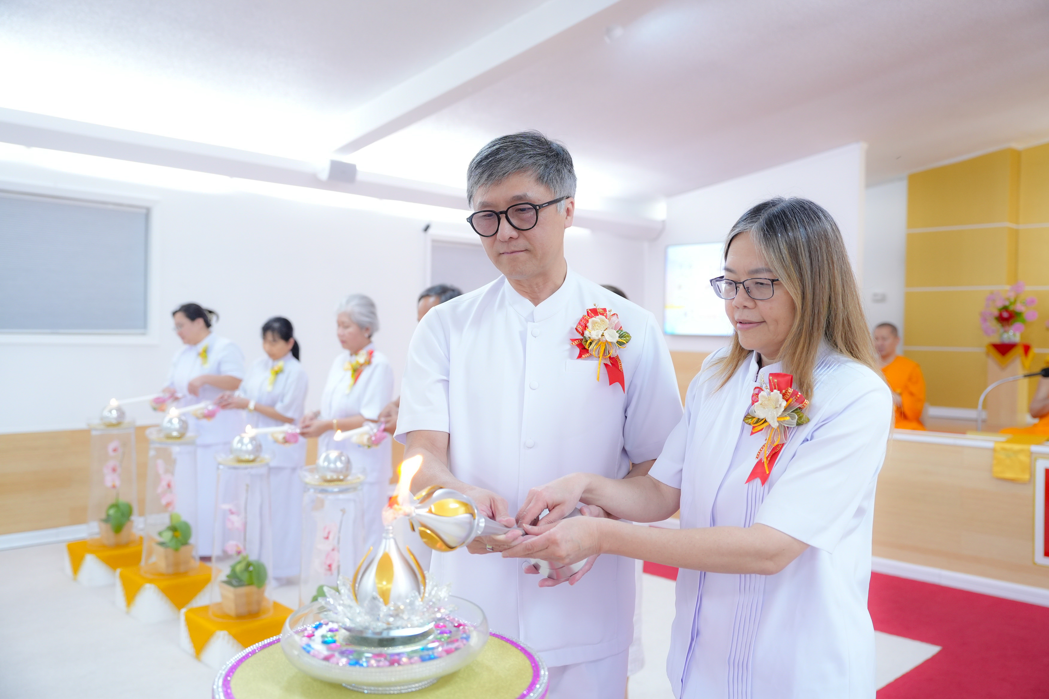 วัดพระธรรมกายจอร์เจีย จัดงานบุญบูชาข้าวพระ