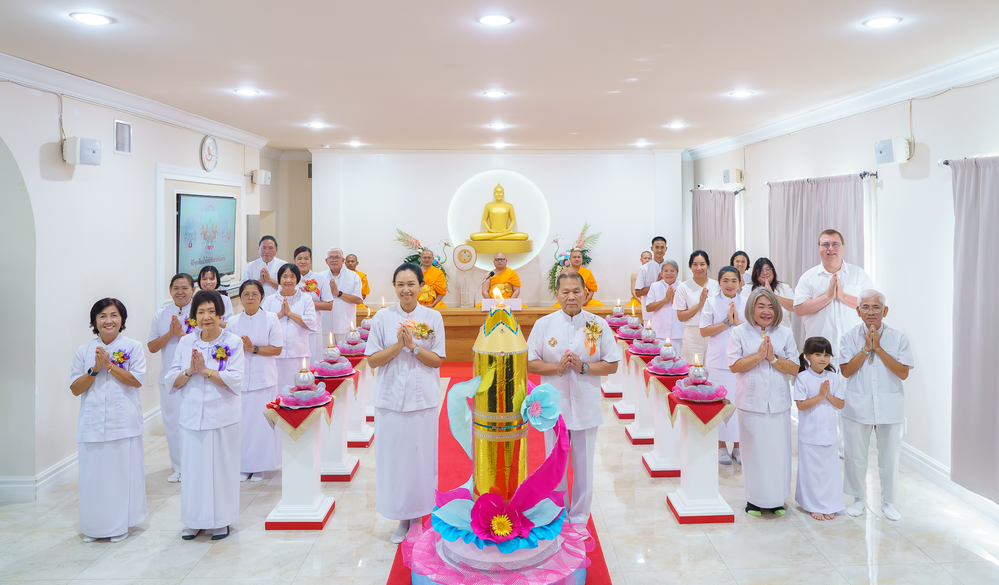 วัดพระธรรมกายปาล์มบีช จัดกิจกรรมงานบุญวันอาทิตย์