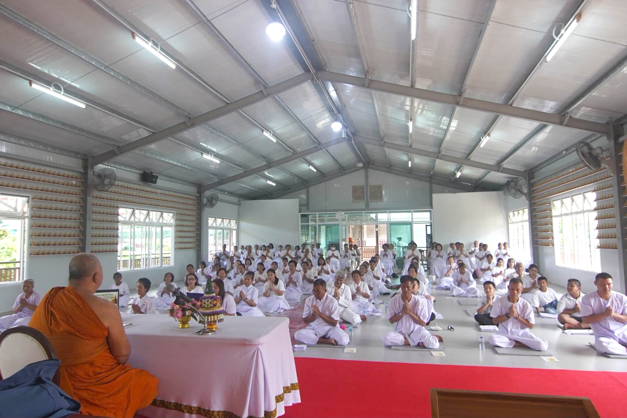 ที่พักสงฆ์บ้านร่มเย็น จัดอบรมโครงการอุบาสกแก้ว อุบาสิกาแก้ว รุ่นที่ 2