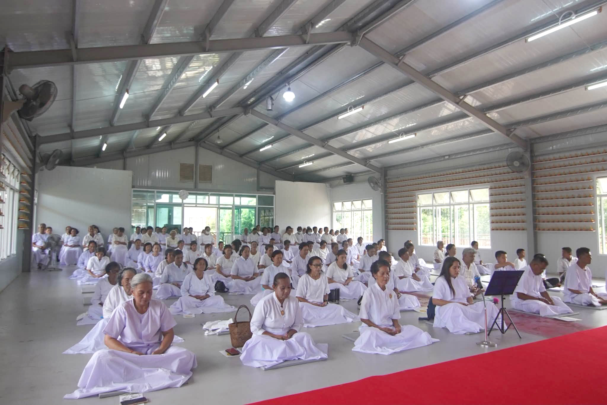 ที่พักสงฆ์บ้านร่มเย็น จัดอบรมโครงการอุบาสกแก้ว อุบาสิกาแก้ว รุ่นที่ 2