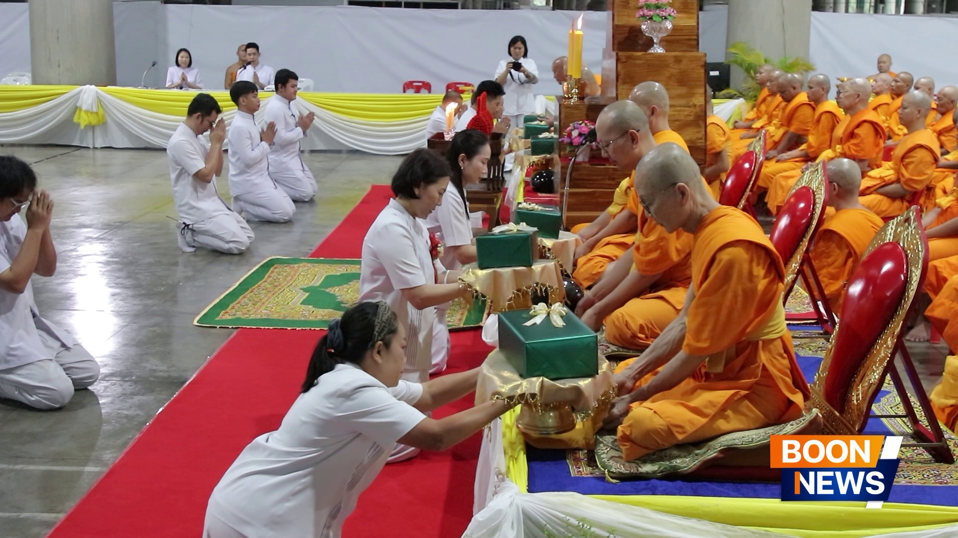 พิธีตักบาตรฉลองพระใหม่ โครงการบรรพชาอุปสมบทหมู่บูชาธรรมครบ 109 ปี วันครูผู้ค้นพบวิชชาธรรมกาย