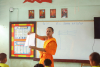 พระอาจารย์จากกองธรรม สอนศีลธรรมนักเรียนโรงเรียนสังข์อ่ำวิทยา