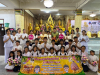 คณะครูและนักเรียน โรงเรียนชุมชนวัดทับมา  ทอดกฐินสัมฤทธิ์ ณ วัดเขาไผ่ จังหวัดระยอง