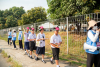 V-Marching Band ประชาสัมพันธ์แจ้งข่าวธรรมยาตรา ปีที่ 13 ณ บริเวณชุมชนรอบตลาดไอยรา จังหวัดปทุมธานี