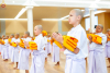 The mass ordination of 8,000 novices under the ordination program for Buddhism revival throughout Thailand