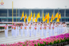 The mass ordination of 8,000 novices under the ordination program for Buddhism revival throughout Thailand