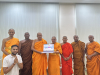 ผู้แทนวัดพระธรรมกาย ถวายการต้อนรับคณะกรรมการพระพุทธศาสนาแห่งชาติ ประเทศศรีลังกา เดินทางมาร่วมงานวันสมาธิโลก ณ วัดพระธรรมกาย จ.ปทุมธานี